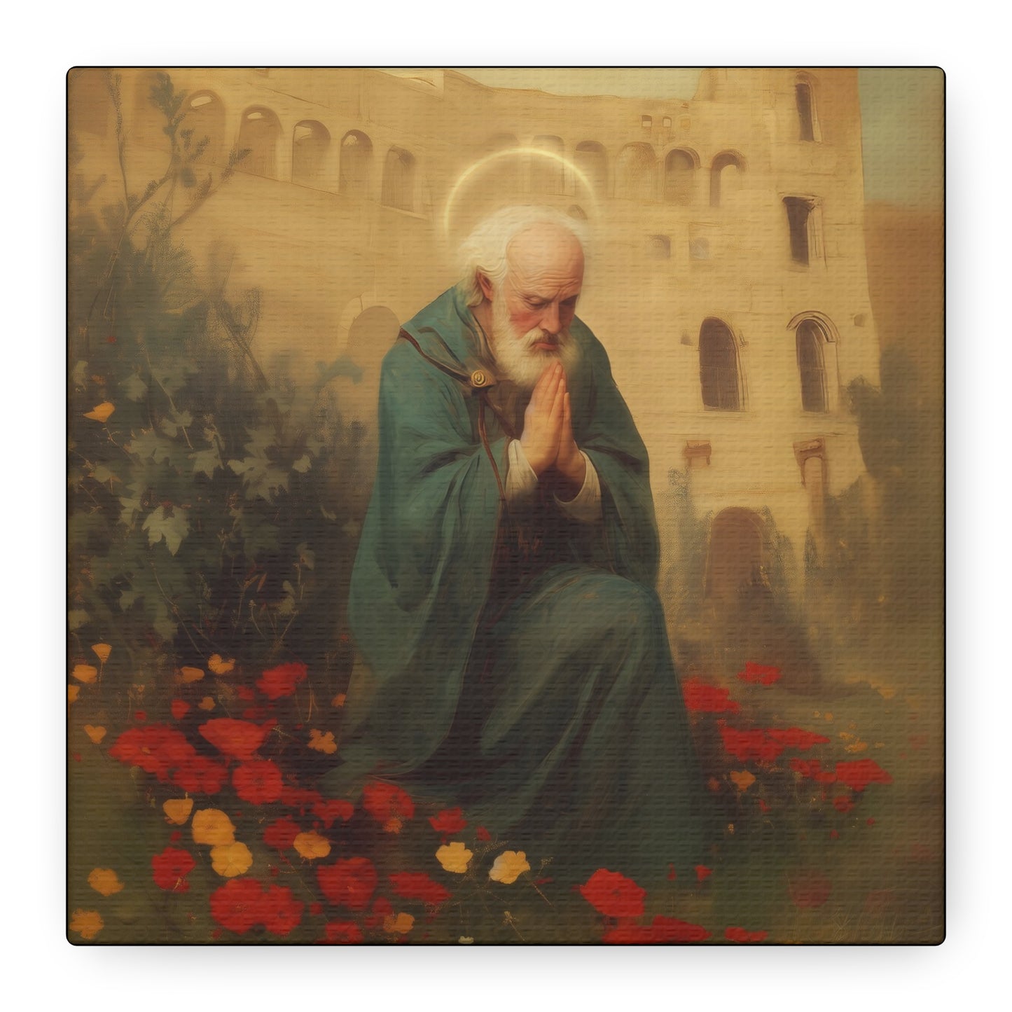 Saint Cyprian - Multiple Sizes - Catholic Home art - Museum Wrapped Canvas - Sanctified Souls Print - Catholic Martyr Art
