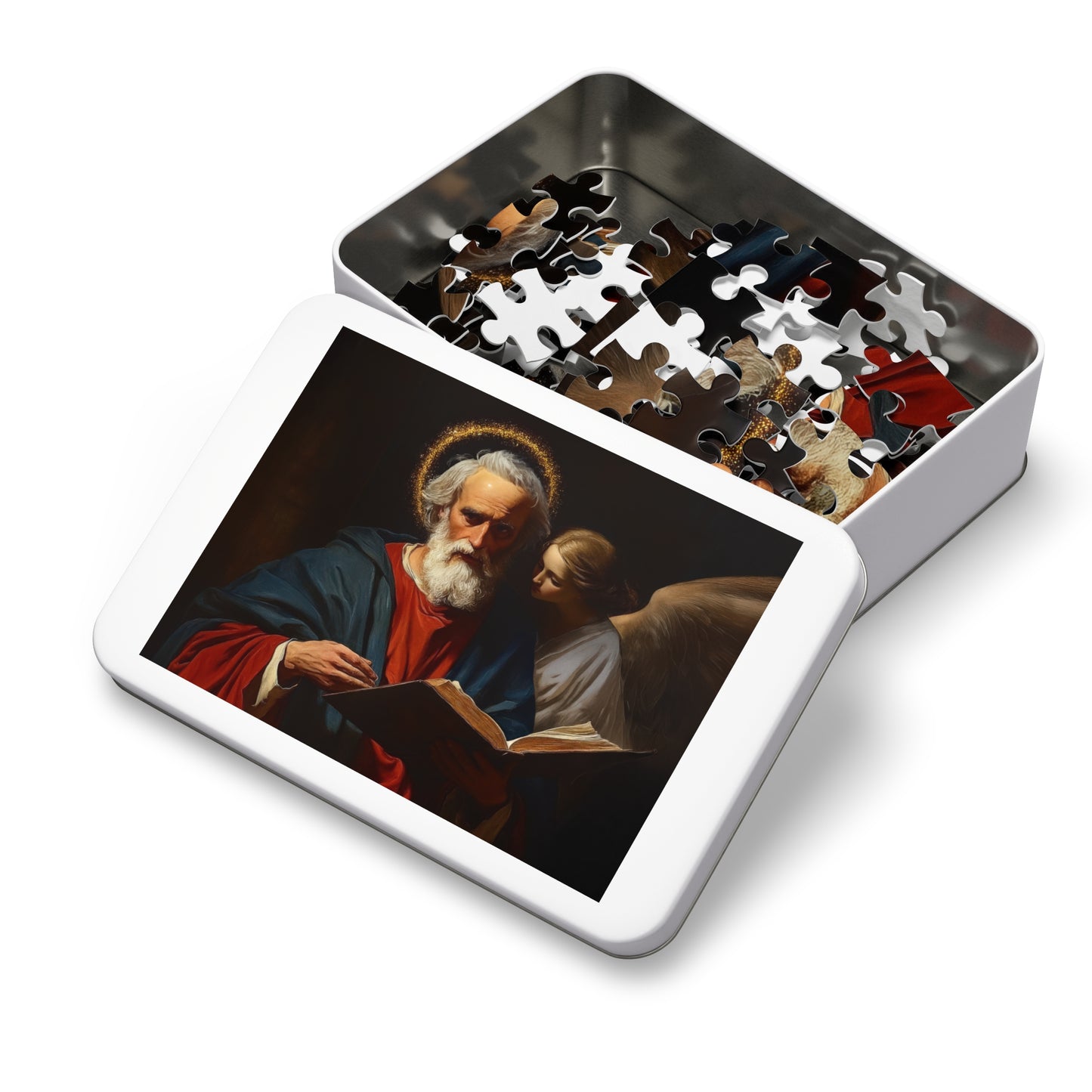 Saint Matthew the Apostle - Puzzle and Keepsake Tin - Religious Jigsaw Puzzle (30, 110, 252, 500,1000-Piece) - Religious Puzzle