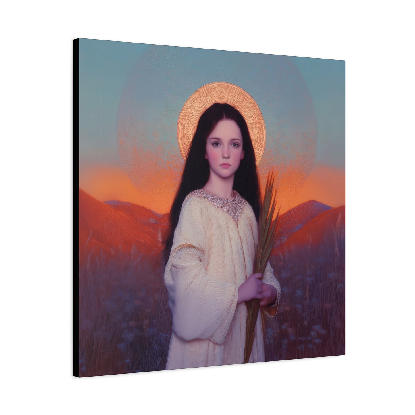Saint Hope - Multiple Sizes - Catholic Home art - Museum Wrapped Canvas - Sanctified Souls Print - Martyr Saint