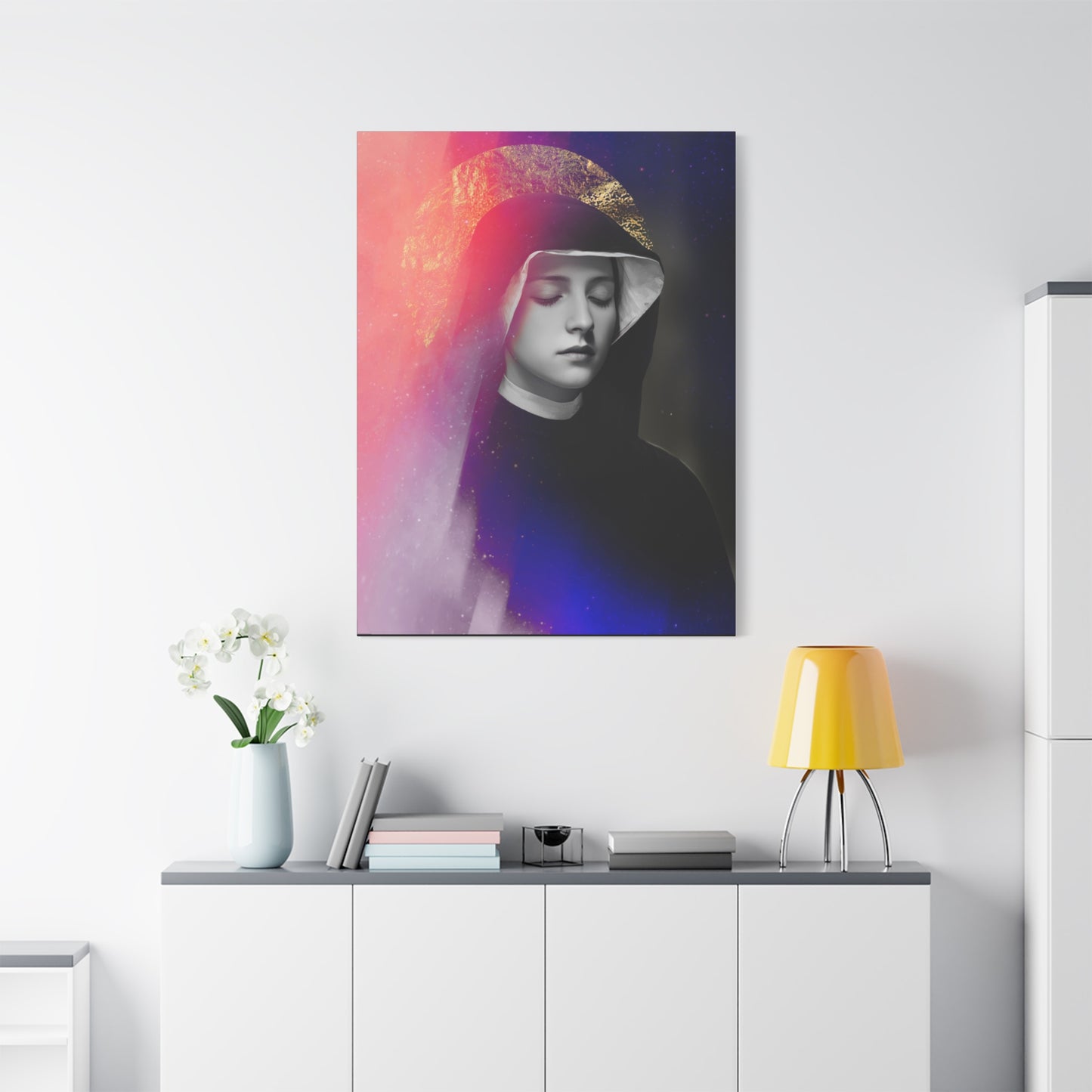 Saint Faustina Kowalska - Museum Wrapped Canvas - Sanctified Souls Print - Religious Art for your Home