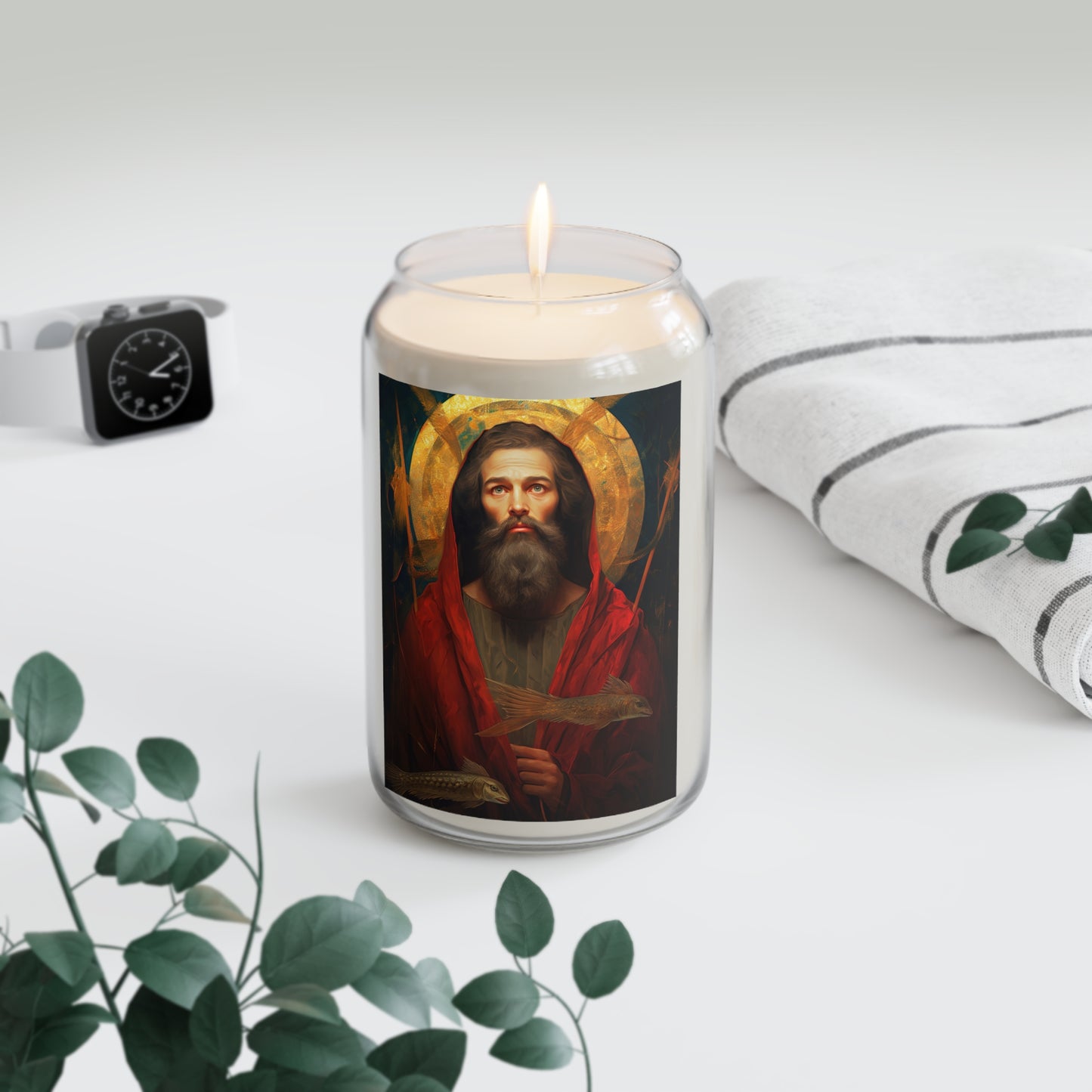 Saint Andrew the Apostle - Scented Prayer Candle, 13.75oz - Tall Size - Religious Prayer Candle - Catholic Art