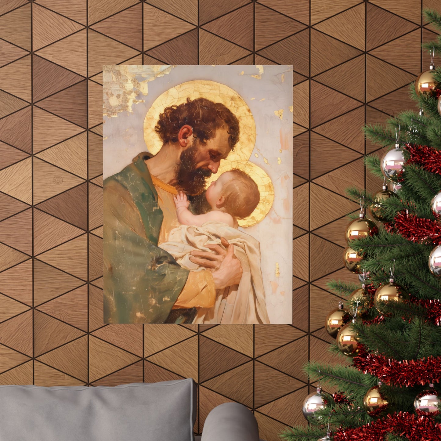 Saint Joseph, Pillar of the Holy Family - Sanctified Souls Print - Multiple Sizes - Premium Matte Vertical Posters - Sister Saints