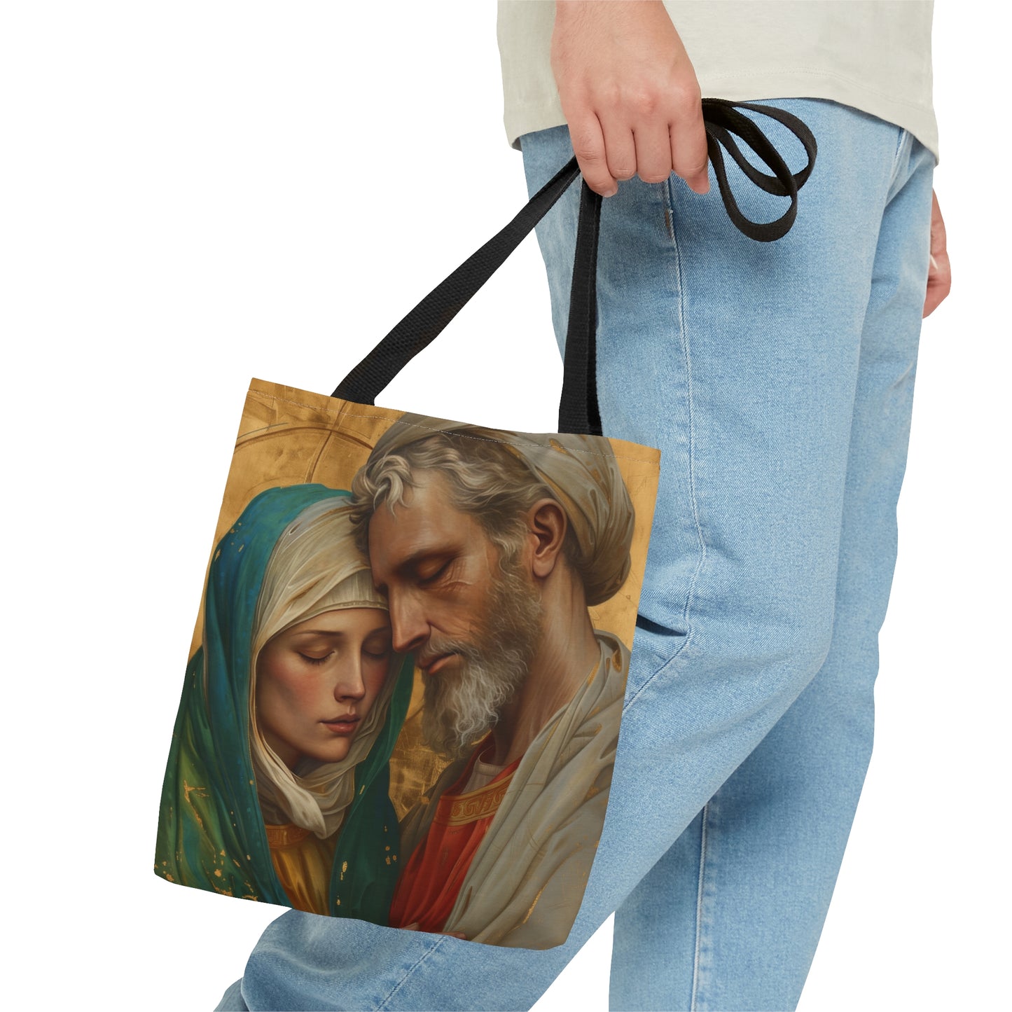 Saints Peter and Fevronia of Murom Tote Bag - Purse - Three sizes - Large Medium Small Bag - Catholic faith carry-all purse - Double Sided