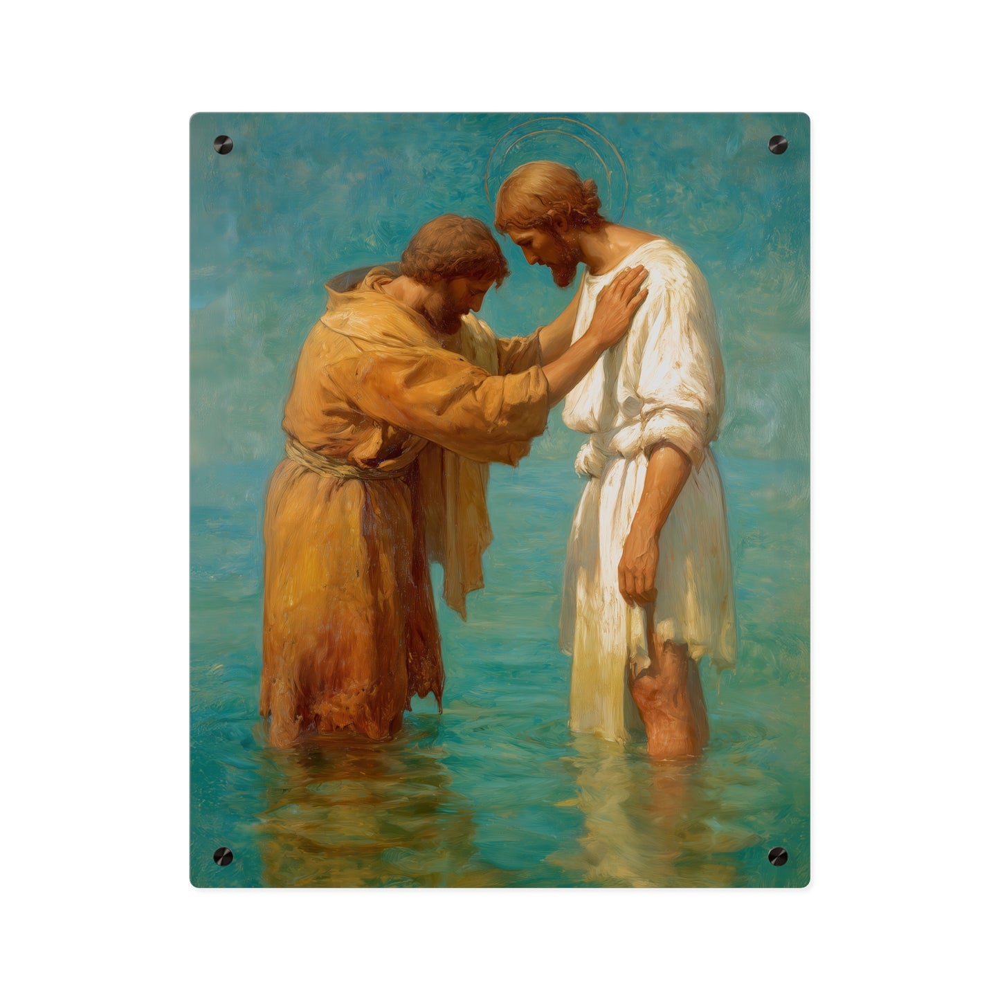 Saint John the Baptist, Servant of the Dawn Acrylic Wall Art Panel - Ready to Hang Acrylic Print - Catholic Saint Art