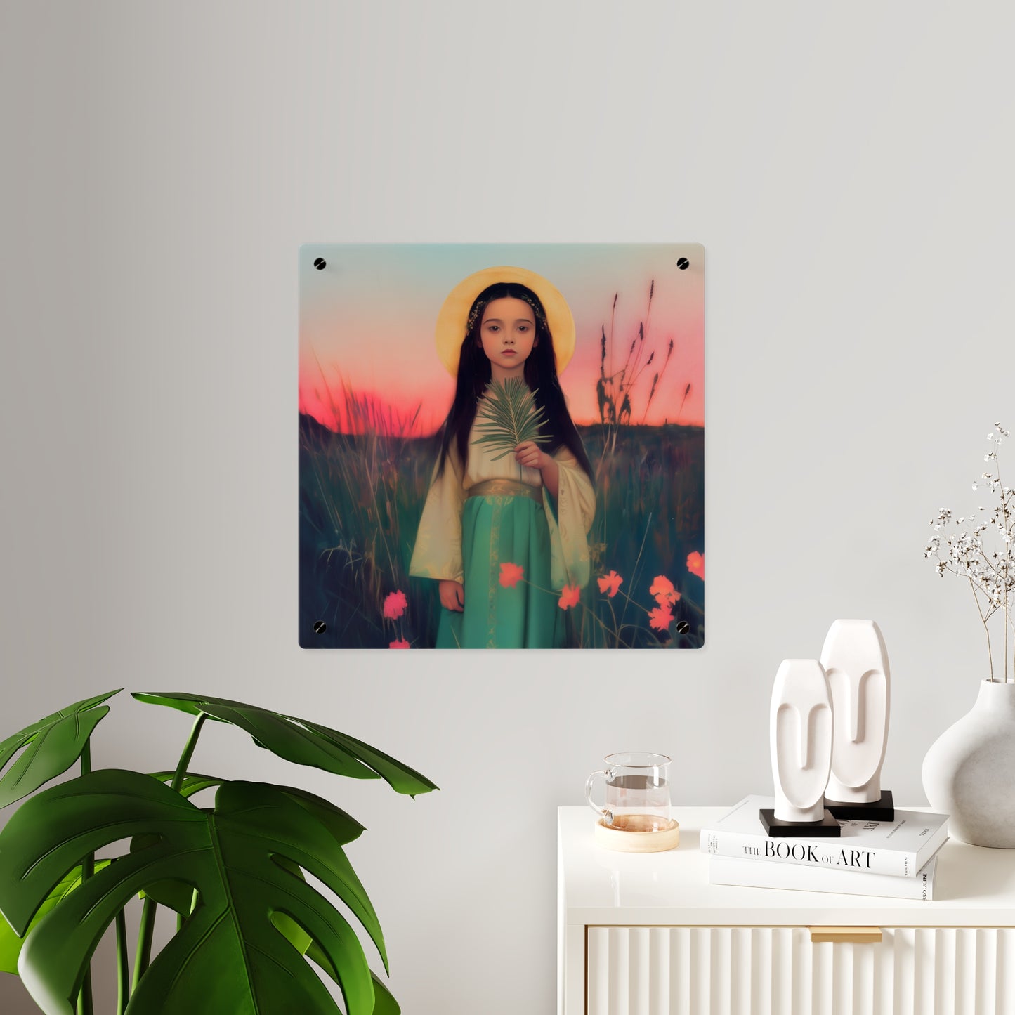 Saint Charity Wall Art Panel - Ready to Hang Acrylic Print - Catholic Saint Art - Patron Saint Print - Martyr of the Church