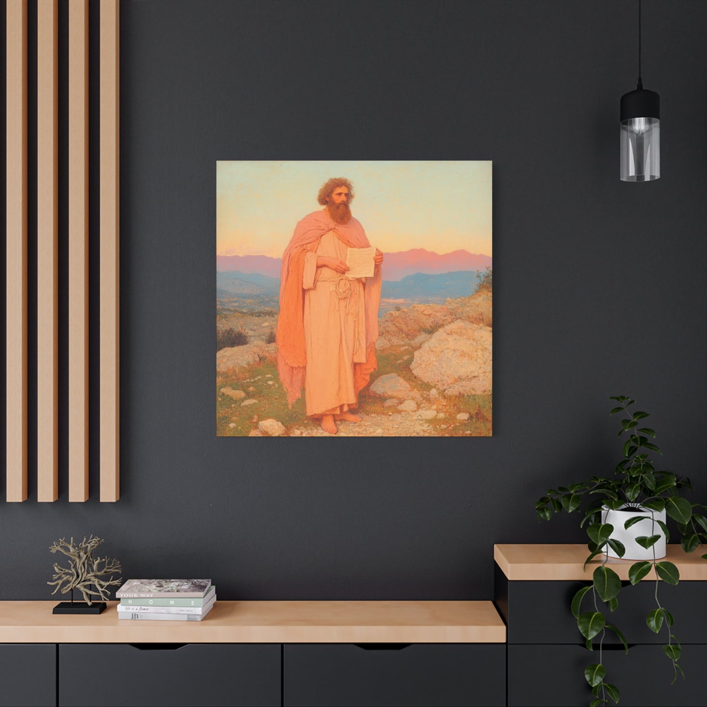 Obadiah - Keeper of the Lord's Warning and Mercy - Gallery Wrapped Canvas - Print - Religious Art for your Home - Catholic Art