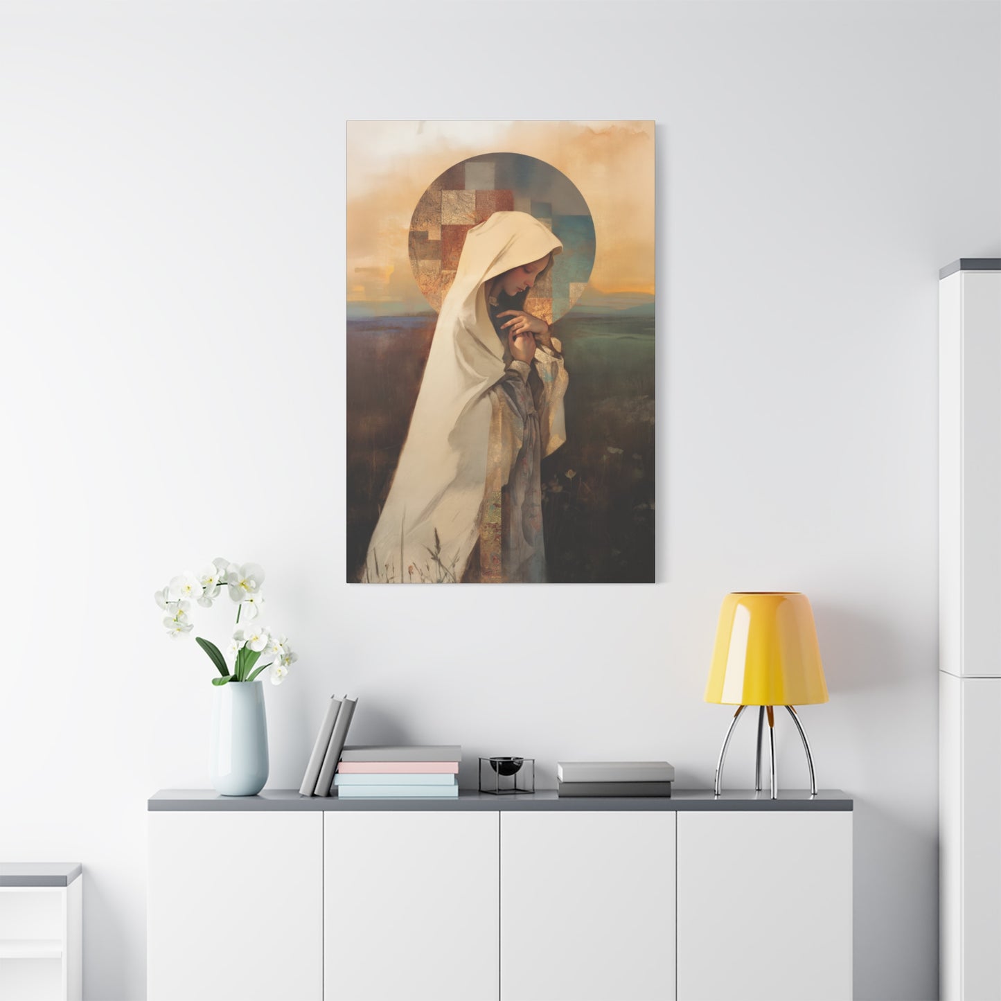 Our Lady of the Prairie - Multiple Sizes - Catholic Home art - Museum Wrapped Canvas - Sanctified Souls Print