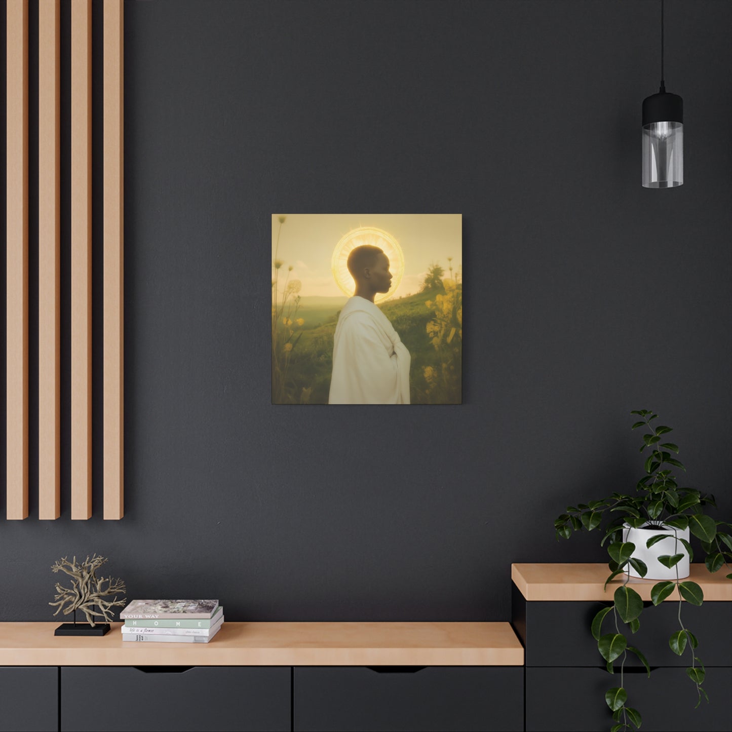 Saint Charles Lwanga - Museum Wrapped Canvas - Sanctified Souls Print - Religious Art for your Home - Catholic Patron Saint Art