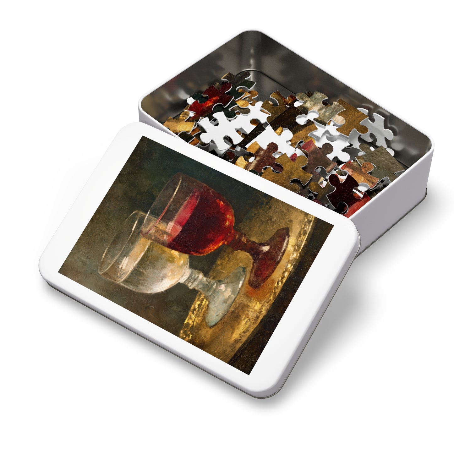 Cana and the Miracle of Abundance - Water into Wine - Puzzle & Keepsake Tin - Religious Jigsaw Puzzle (30, 110, 252, 500,1000-Piece)