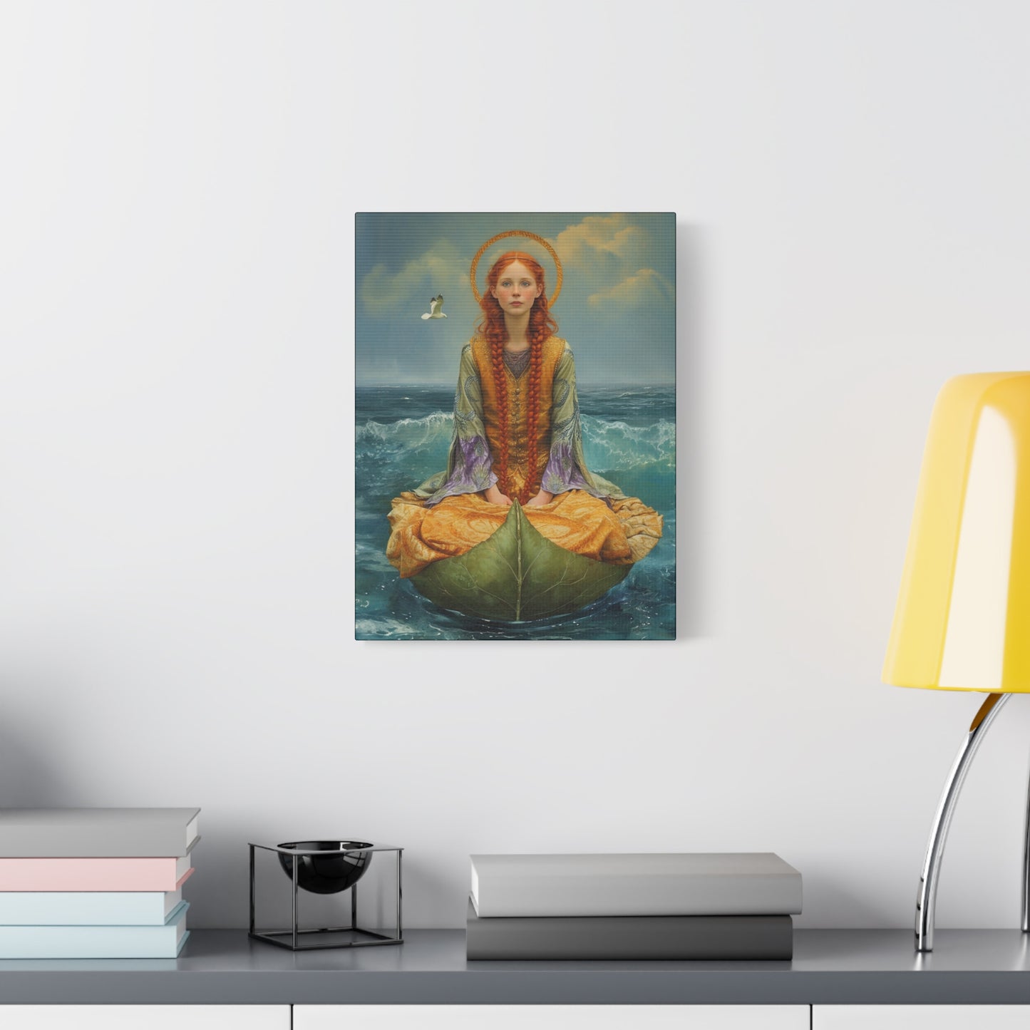 Saint Ia of Cornwall - Museum Wrapped Canvas - Sanctified Souls Print - Religious Art for your Home