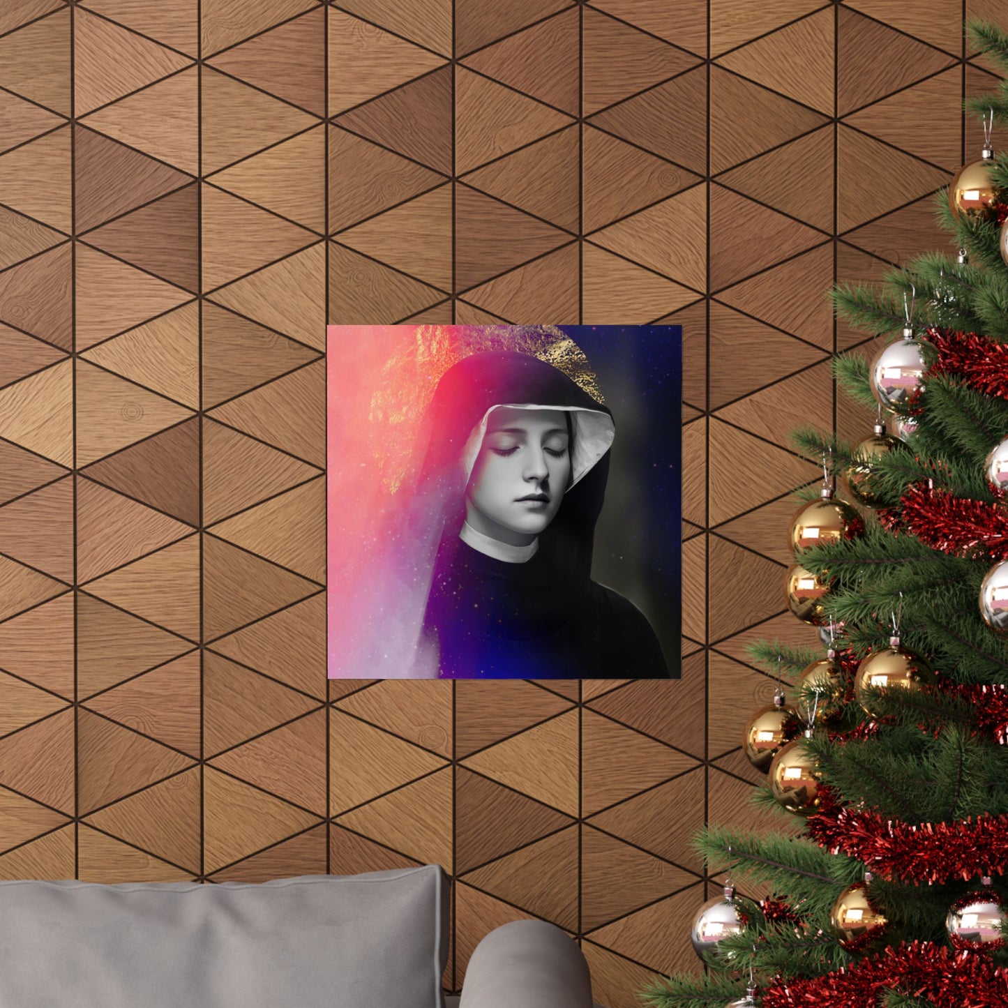 Saint Faustina Kowalska Poster Print - Sanctified Souls Print - Multiple Sizes - Premium Posters - Catholic Art for your home