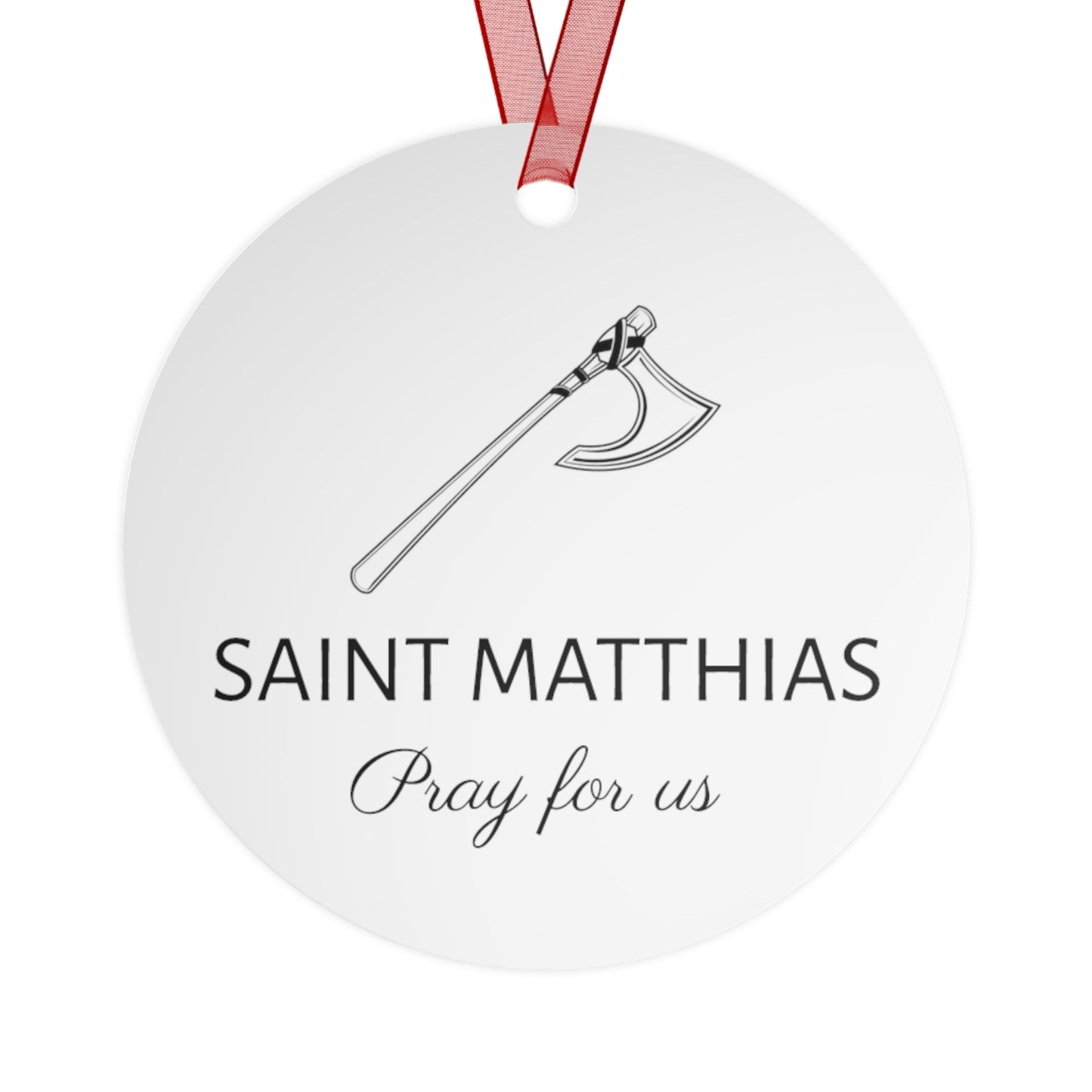 Saint Matthias the Apostle - Religious Holiday Christmas Ornament and Keepsake - Double sided Keepsake Religious Ornament