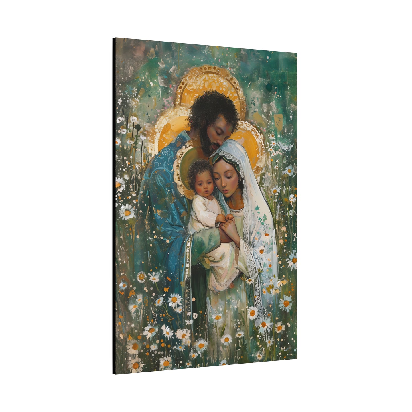 Sacred Sanctuary - Mary, Joseph, and the Infant Jesus - Museum Wrapped Canvas - Sanctified Souls Print - Religious Art - The Holy Family