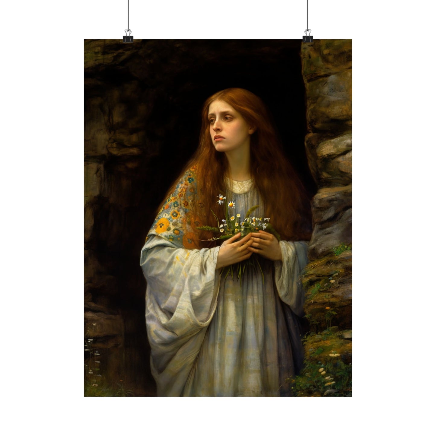 Saint Mary Magdalene : Witness to Resurrection Print - Sanctified Souls Print - Multiple Sizes - Premium Matte Vertical Posters