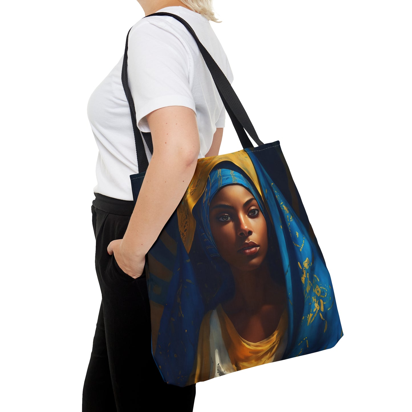 Mary the Blessed Virgin Tote Bag - Catholic faith inspired carry-all purse - day to day bag - Mary the Blessed Virgin - Double Sided