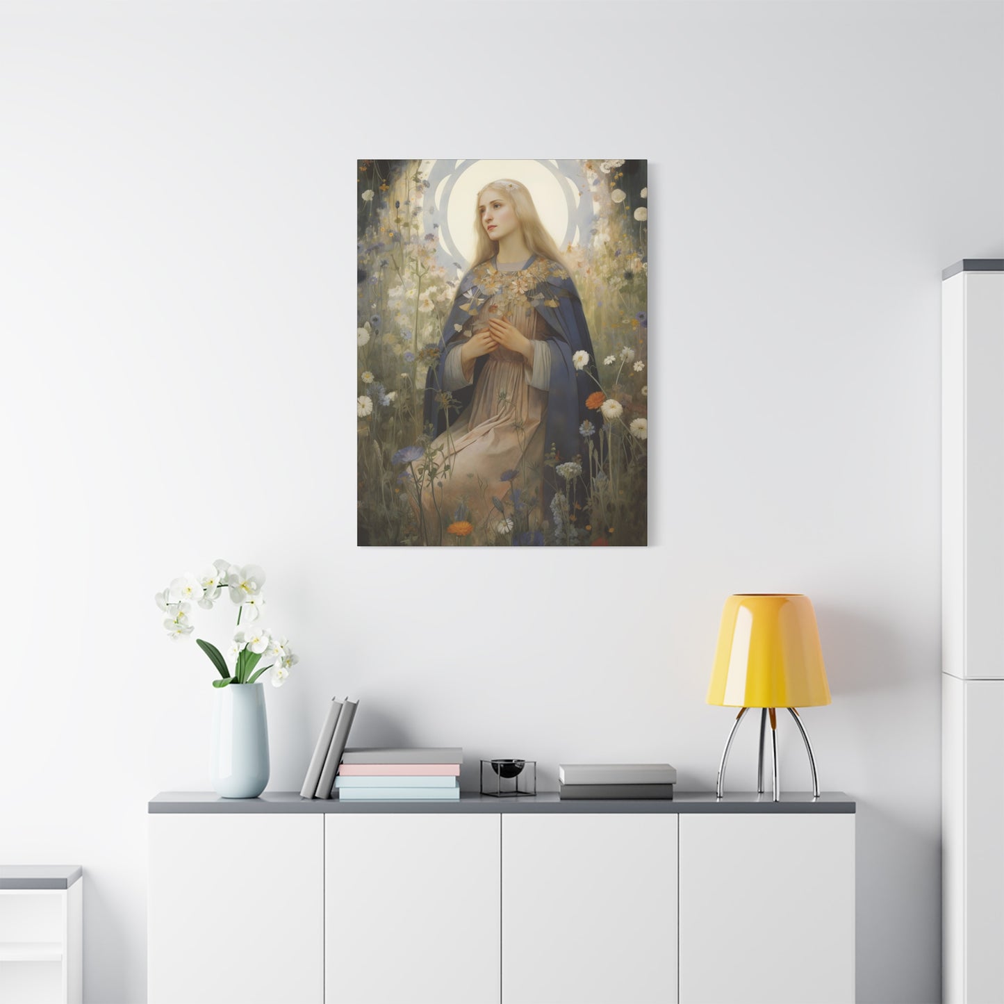 Saint Hildegard of Bingen - Museum Wrapped Canvas - Sanctified Souls Print - Religious Art for your Home