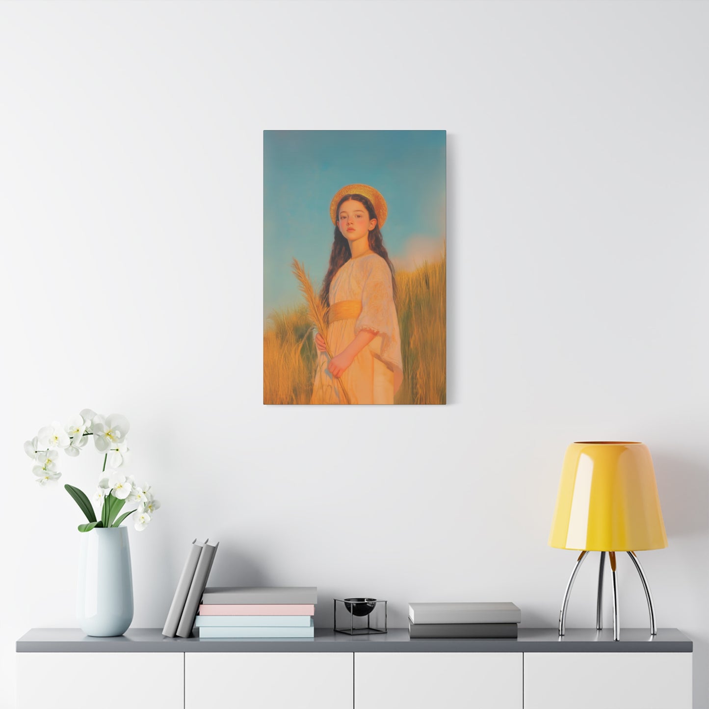 Saint Faith - Multiple Sizes - Catholic Home art - Museum Wrapped Canvas - Sanctified Souls Print - Martyr Saint