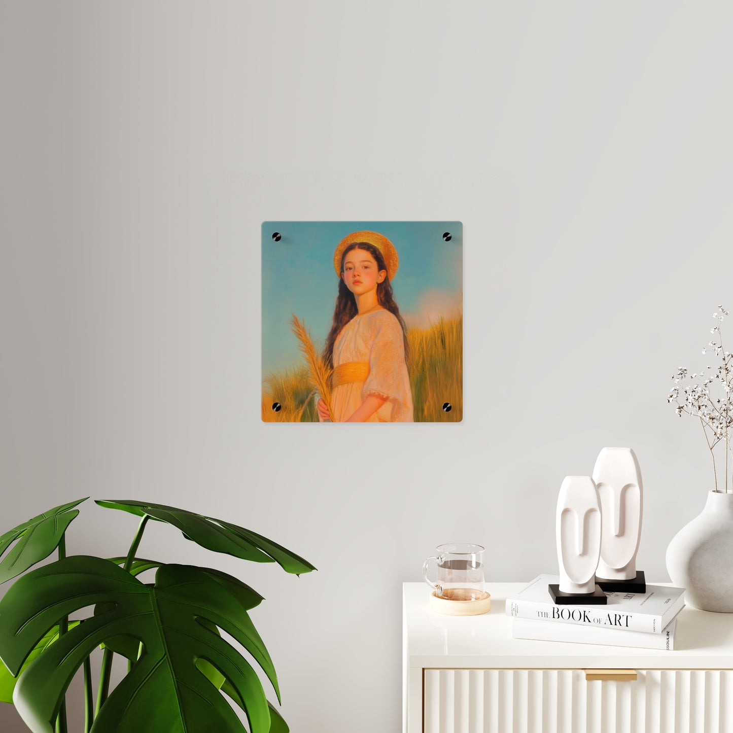 Saint Faith Wall Art Panel - Ready to Hang Acrylic Print - Catholic Saint Art - Patron Saint Print - Martyr of the Church Art