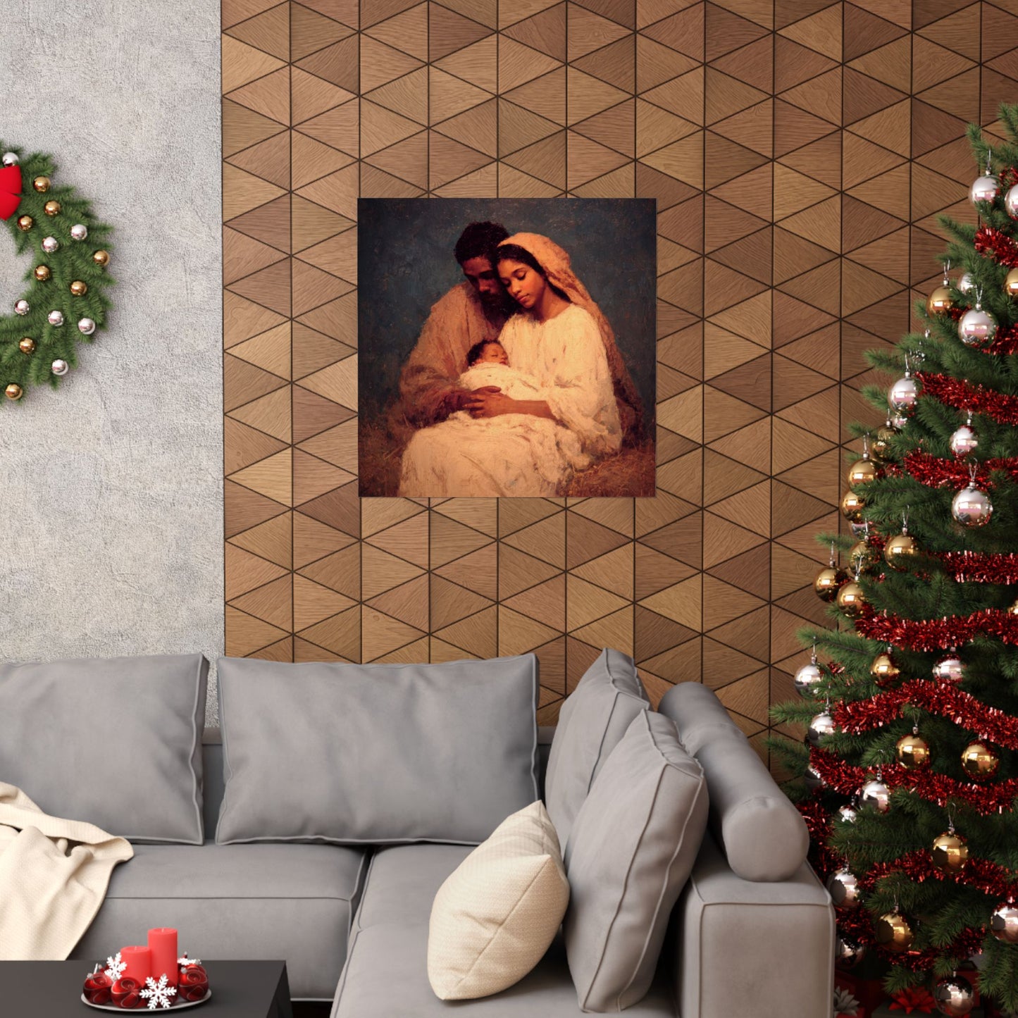 Love Made Visible in the Holy Family - Sanctified Souls Print - Multiple Sizes - Premium Matte Vertical Posters