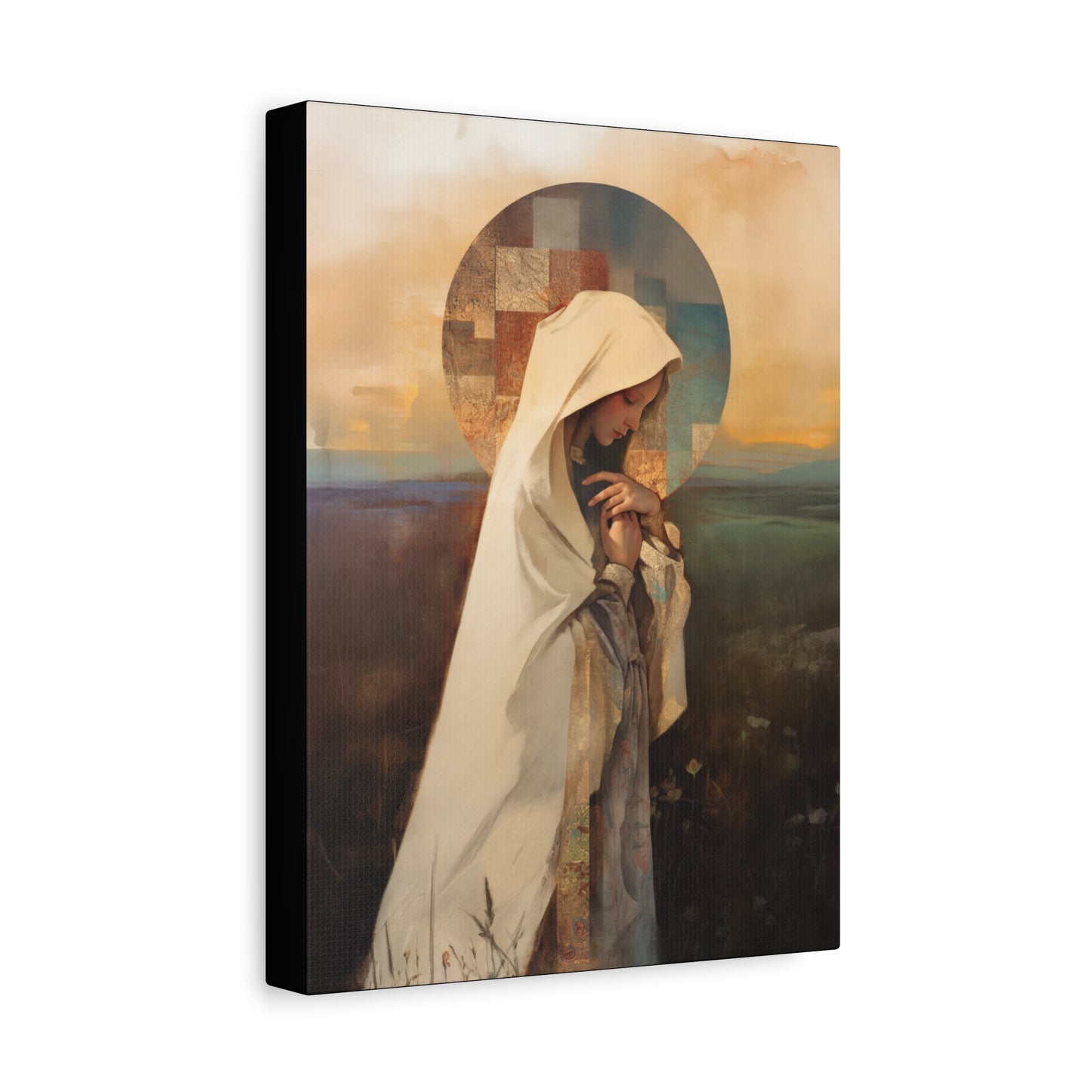 Our Lady of the Prairie - Multiple Sizes - Catholic Home art - Museum Wrapped Canvas - Sanctified Souls Print