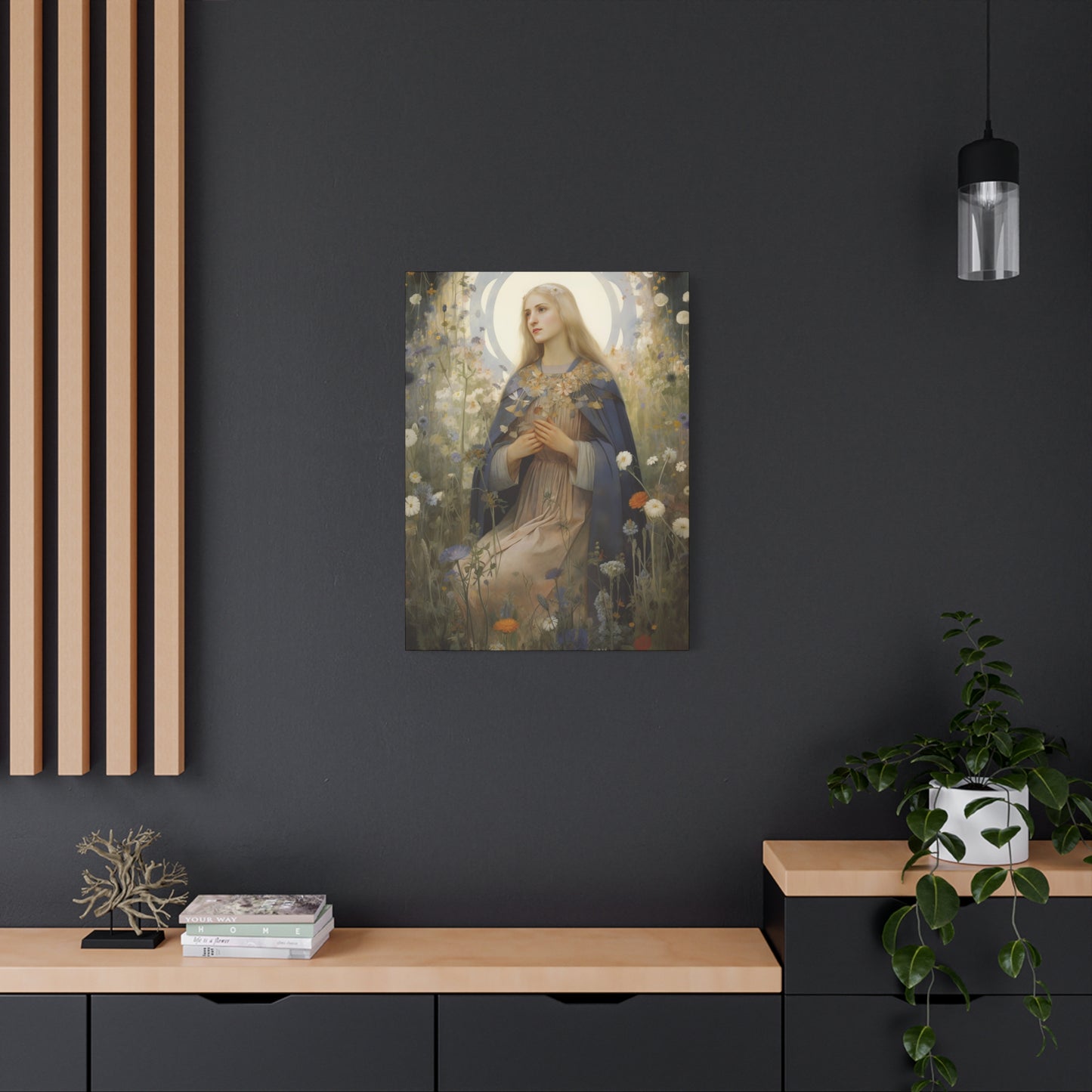 Saint Hildegard of Bingen - Museum Wrapped Canvas - Sanctified Souls Print - Religious Art for your Home