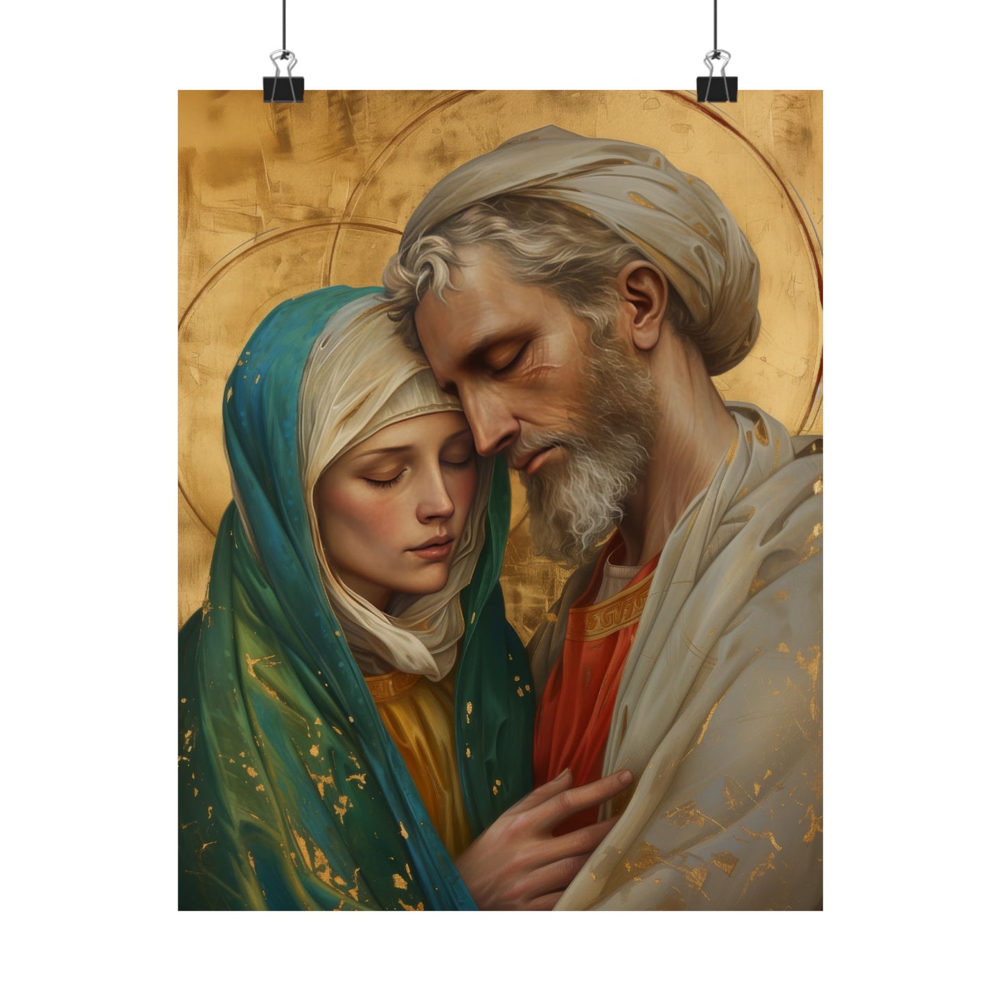 Saints Peter and Fevronia of Murom - Sanctified Souls Print - Multiple Sizes - Premium Matte Vertical Posters - Catholic Art for the home