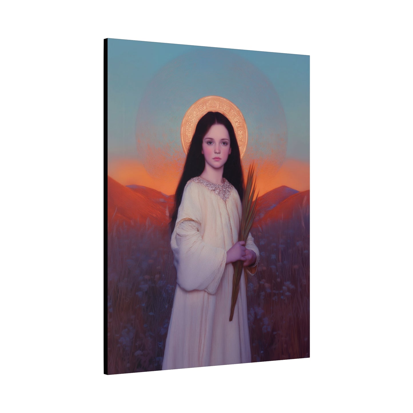Saint Hope - Multiple Sizes - Catholic Home art - Museum Wrapped Canvas - Sanctified Souls Print - Martyr Saint