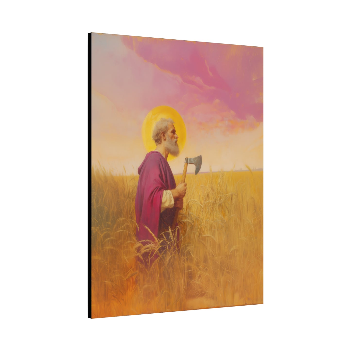Saint Matthias - Museum Wrapped Canvas - Sanctified Souls Print - Religious Art for your Home - Catholic Patron Saint Art
