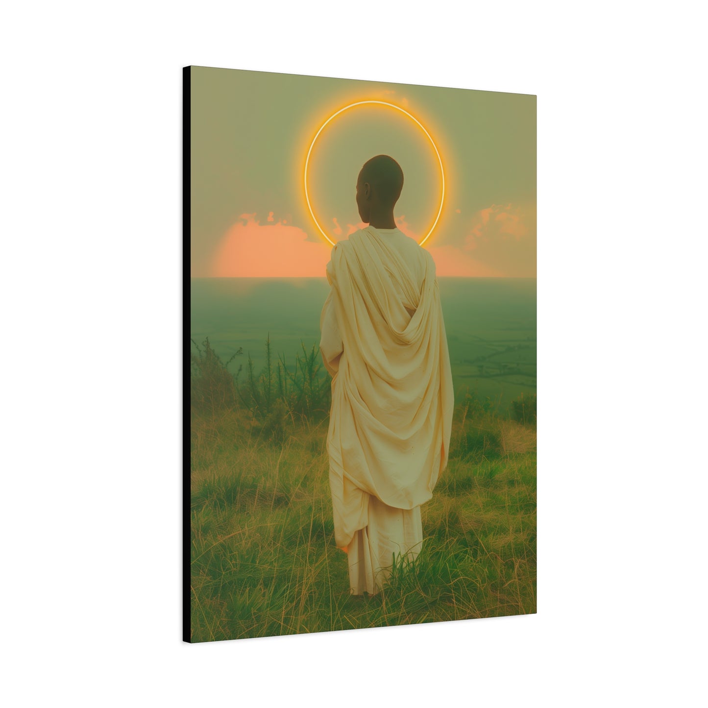 Saint Charles Lwanga - Museum Wrapped Canvas - Sanctified Souls Print - Religious Art for your Home - Catholic Patron Saint Art