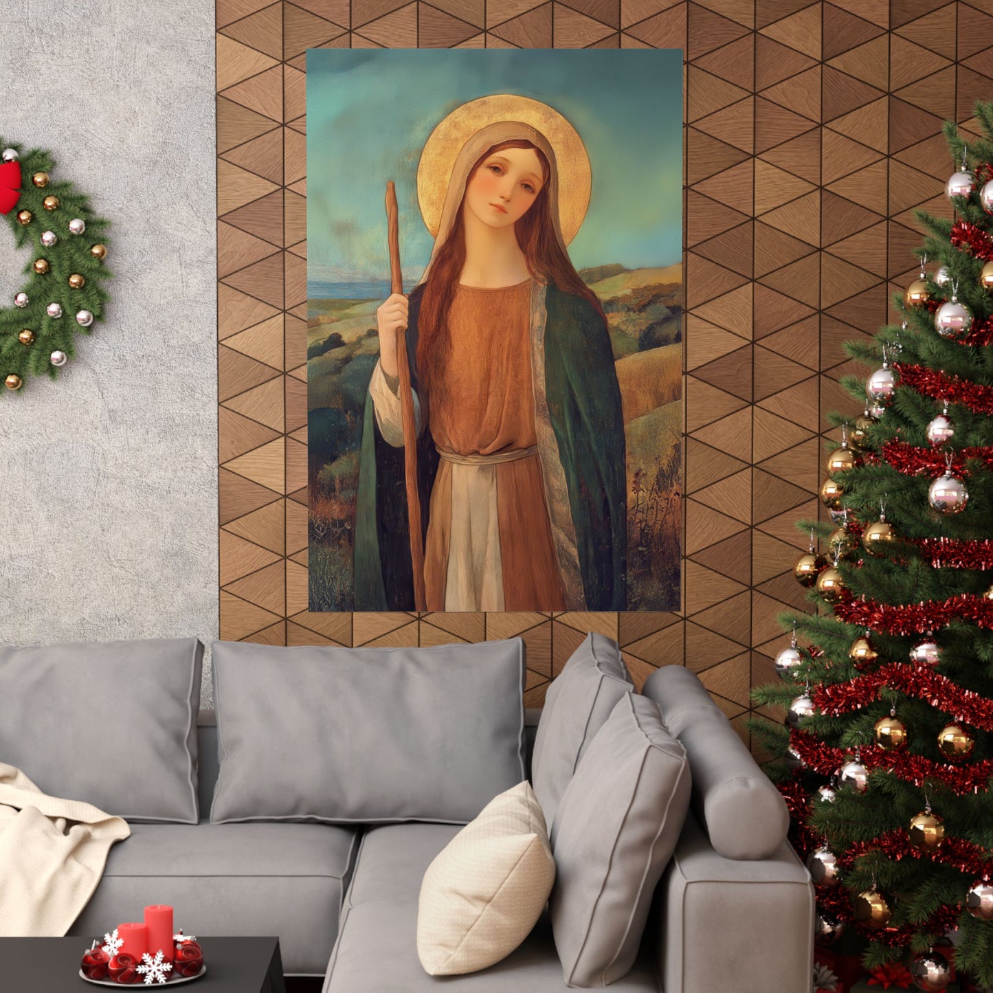Saint Breage // Saint Breaca - Sanctified Souls Print - Multiple Sizes - Premium Matte Vertical Posters