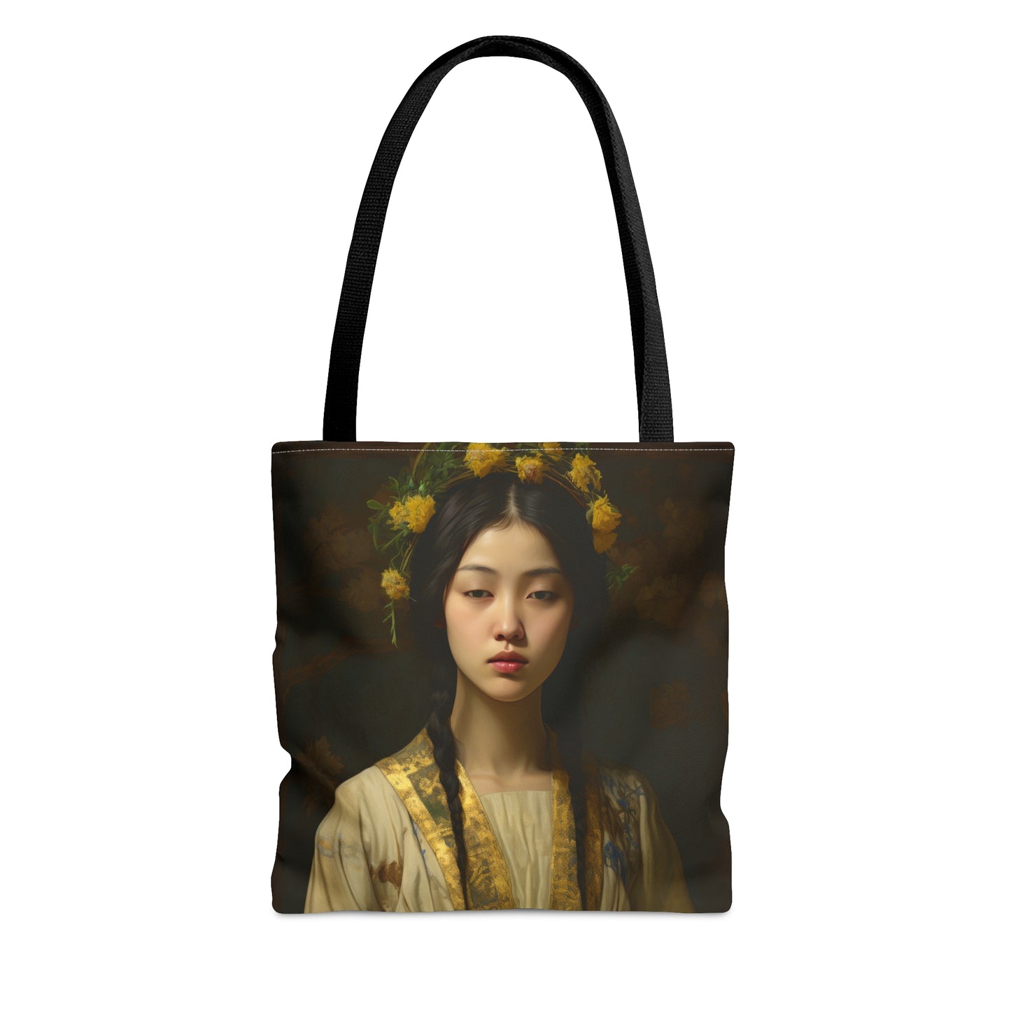 Saint Agatha Lin Tote Bag - Purse - Three sizes - Large Medium Small Faith Art Bag - Catholic faith inspired carry-all purse - Double Sided