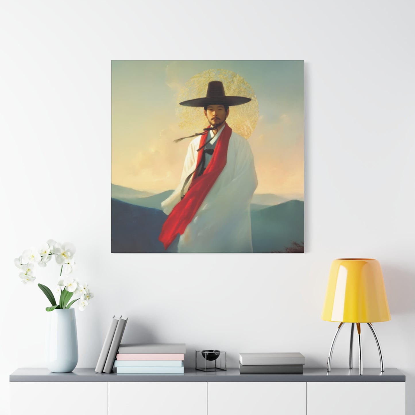 Saint Andrew Kim Taegon - Multiple Sizes - Catholic Home art - Museum Wrapped Canvas - Sanctified Souls Print - Martyr Saint
