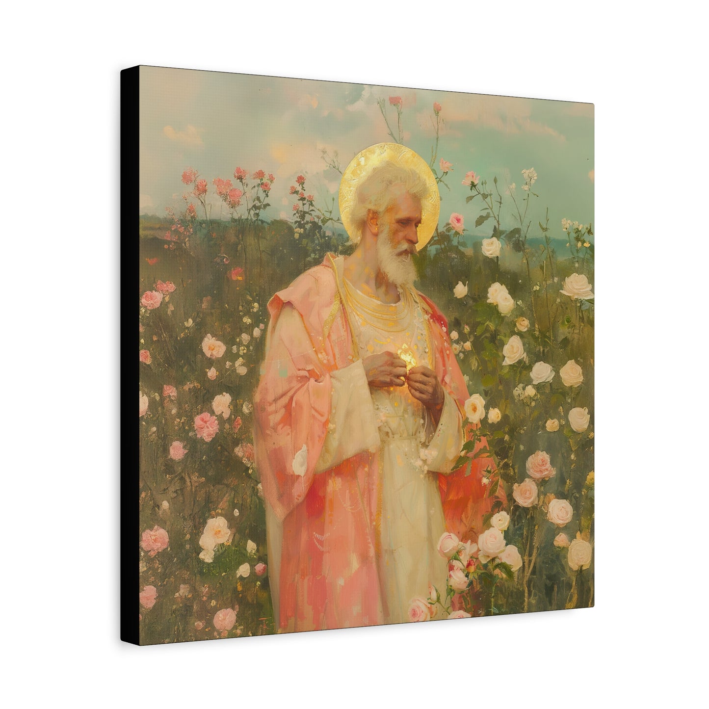 Saint Valentine - Multiple Sizes - Catholic Home art - Museum Wrapped Canvas - Sanctified Souls Print - Catholic Saint Art