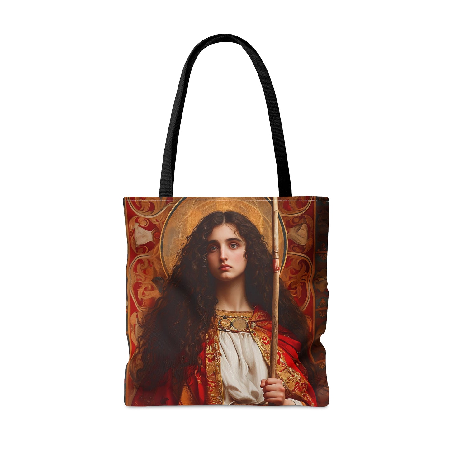 Saint Adela of Normandy Tote Bag - Large Medium Small Faith Art Bag - Re usable Tote Purse - Double Sided - Catholic Art Bag