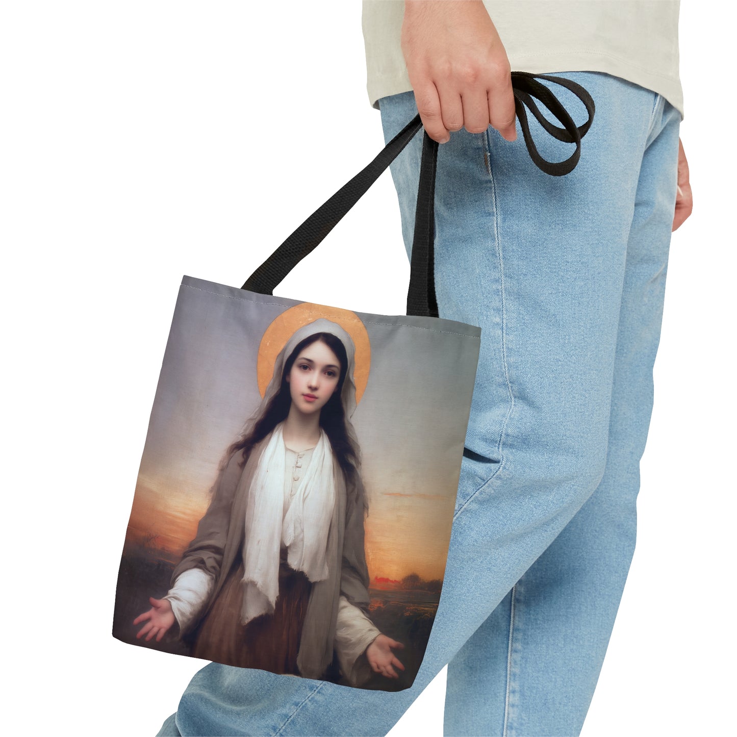 Saint Germaine Cousin - Tote Bag - Large Medium Small Faith Art Bag - Catholic Faith Purse