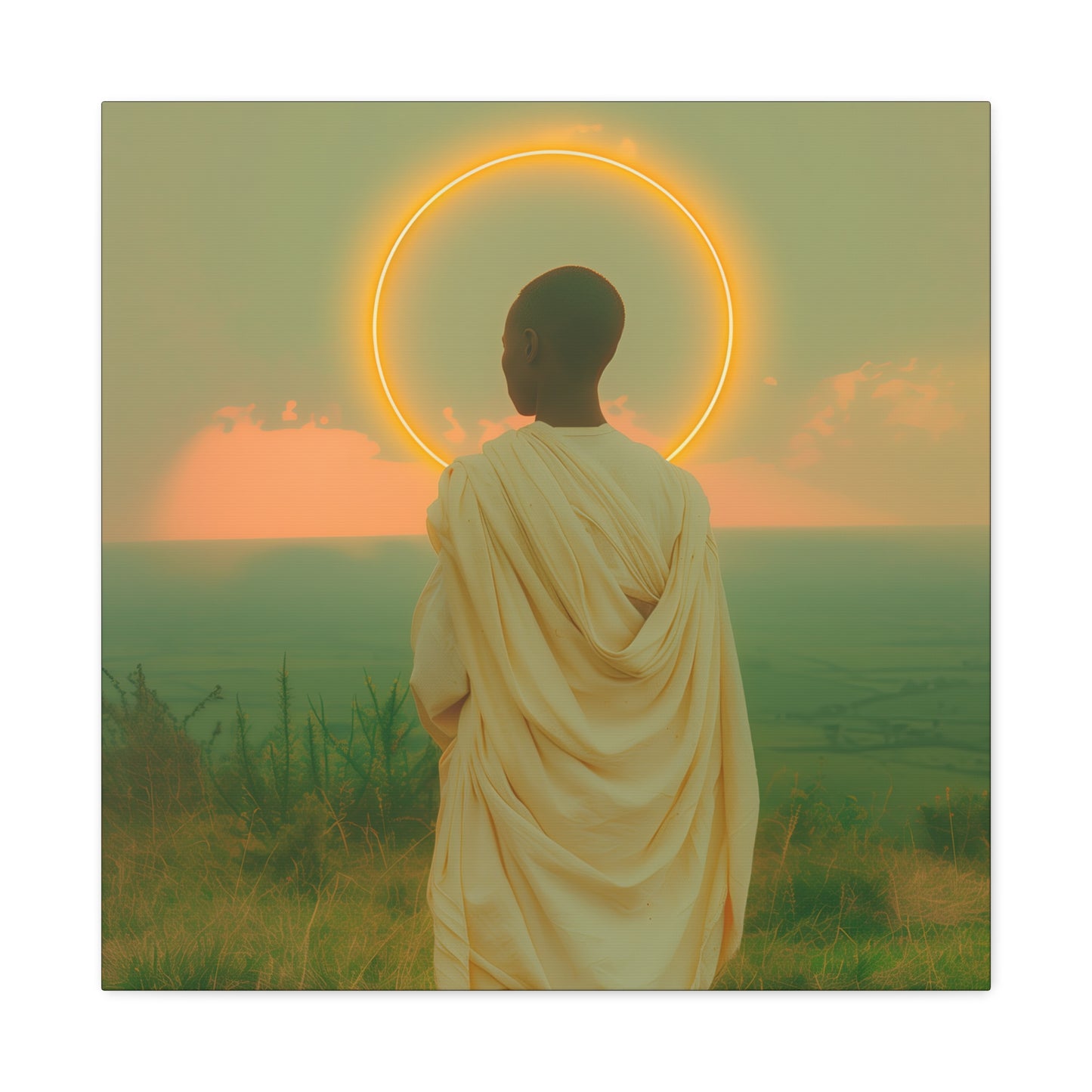 Saint Charles Lwanga - Museum Wrapped Canvas - Sanctified Souls Print - Religious Art for your Home - Catholic Patron Saint Art