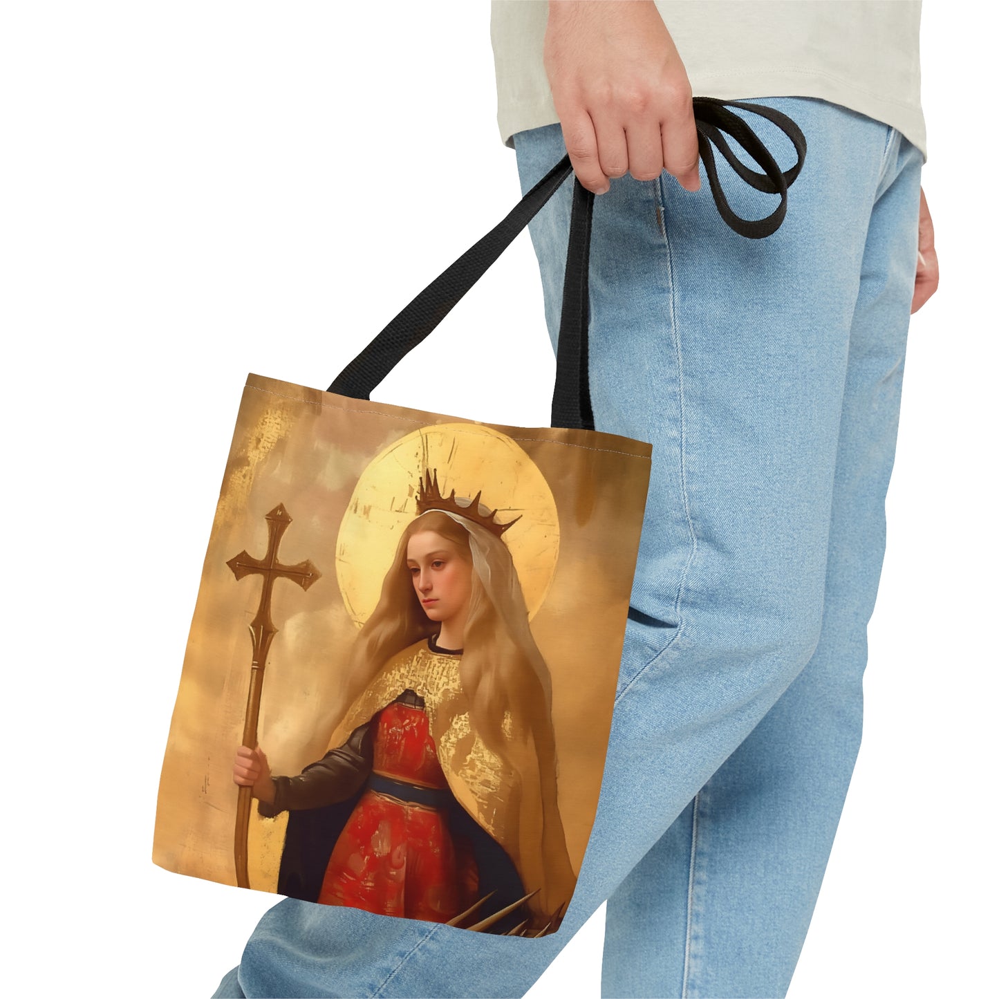 Saint Margaret of Antioch Tote Bag - Large Medium Small Faith Art Bag - Catholic Faith Purse - Religious Carry All