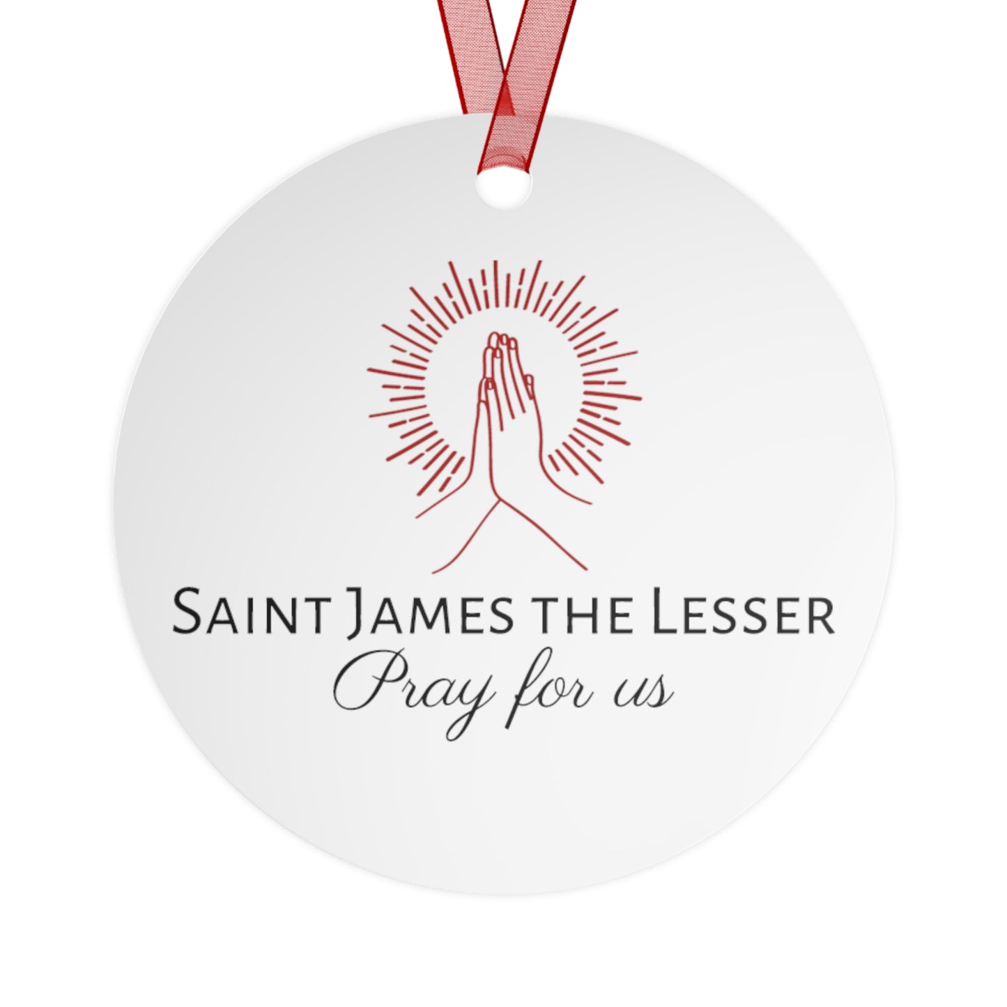 Saint James the Lesser - Religious Holiday Christmas Ornament and Keepsake - Double sided Keepsake Religious Ornament
