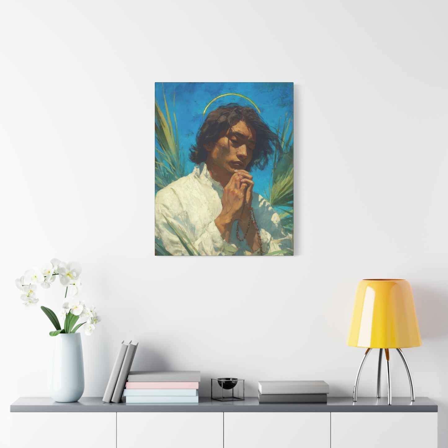 Saint Lorenzo Ruiz - Multiple Sizes - Catholic Home art - Museum Wrapped Canvas - Sanctified Souls Print - Catholic Martyr Art
