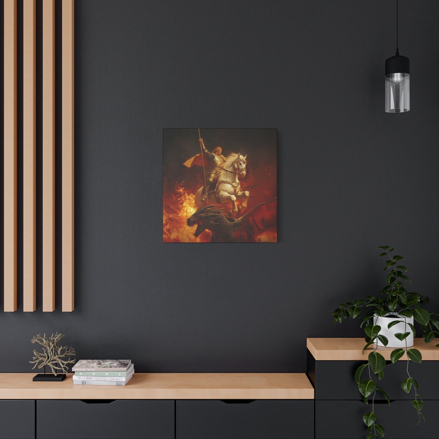 Saint George - Museum Wrapped Canvas - Sanctified Souls Print - Religious Art for your Home - Catholic Patron Saint Art
