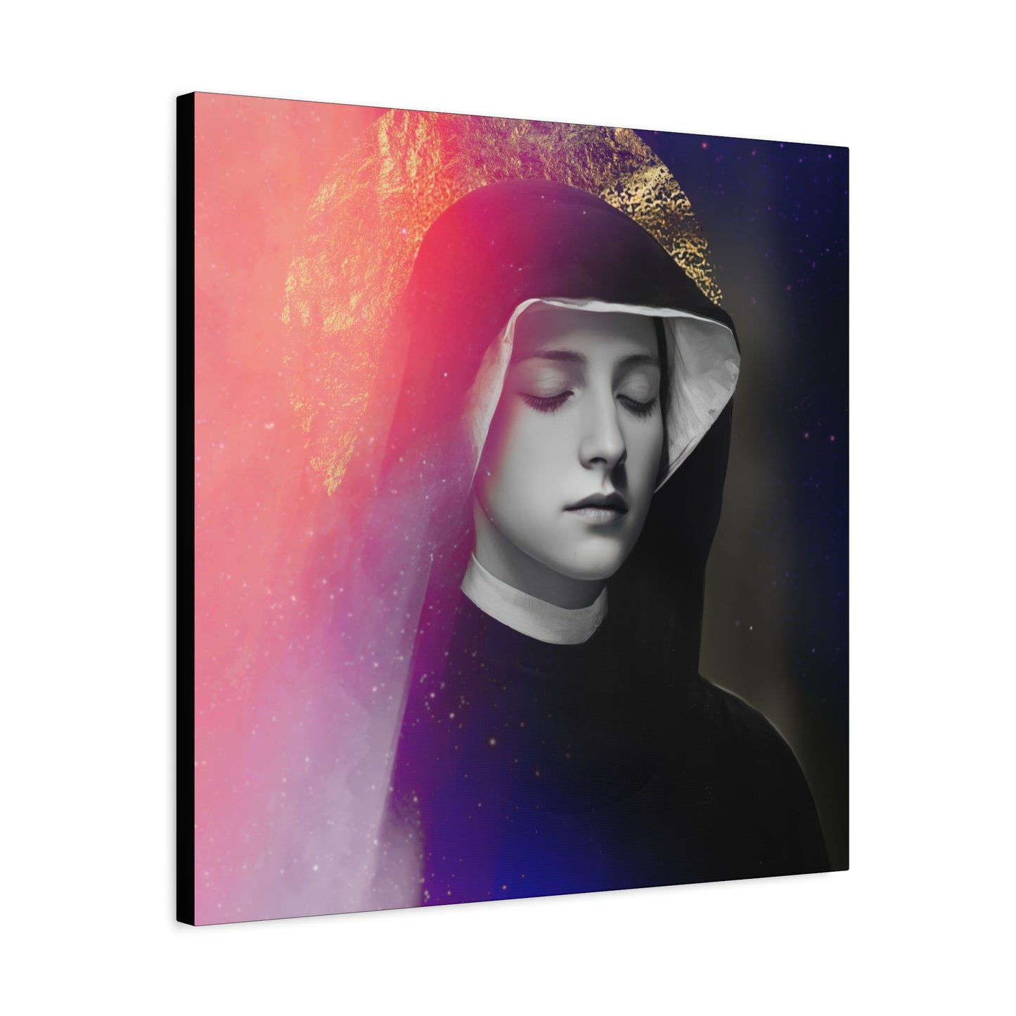 Saint Faustina Kowalska - Museum Wrapped Canvas - Sanctified Souls Print - Religious Art for your Home