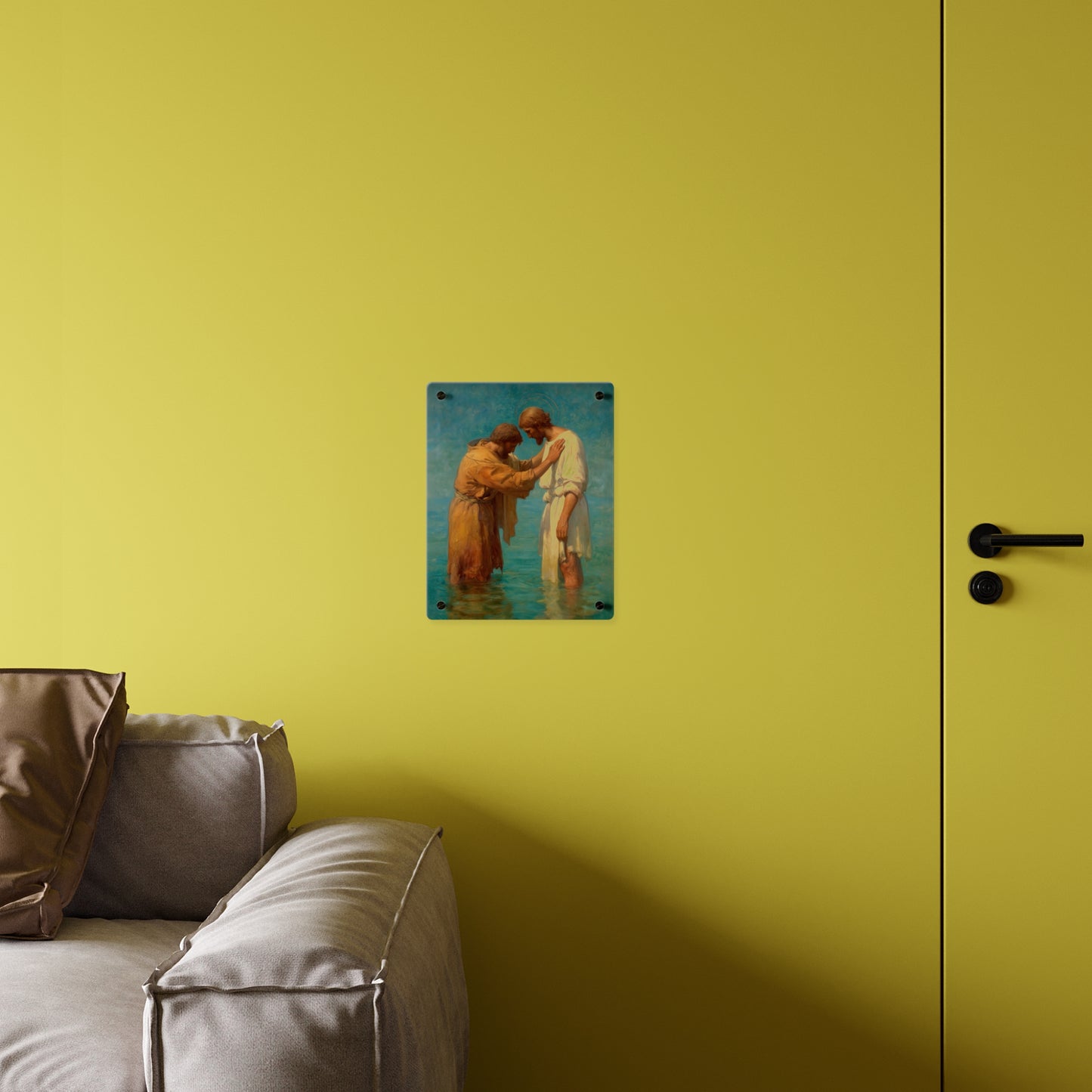 Saint John the Baptist, Servant of the Dawn Acrylic Wall Art Panel - Ready to Hang Acrylic Print - Catholic Saint Art