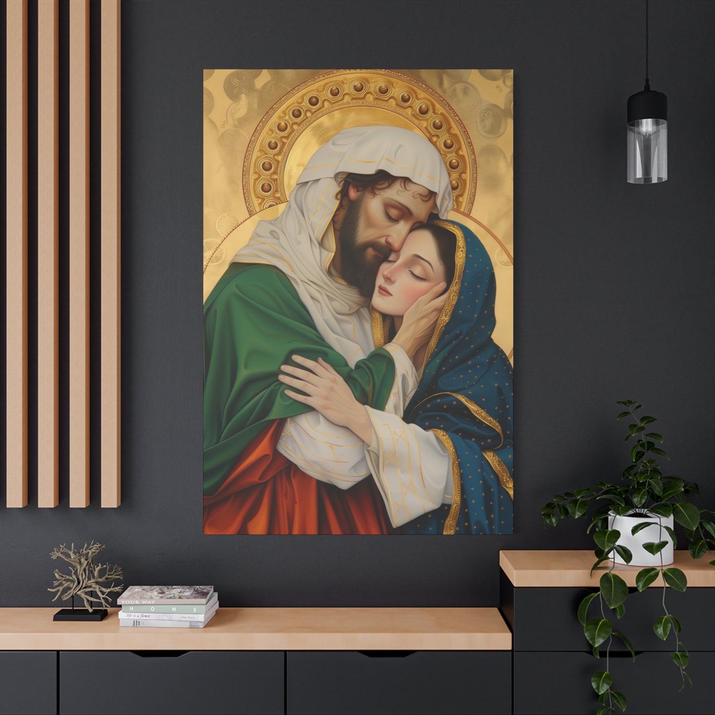 Saints Aquila and Priscilla - Museum Wrapped Canvas - Sanctified Souls Print - Religious Art for your Home - Religious Wall Art - Print