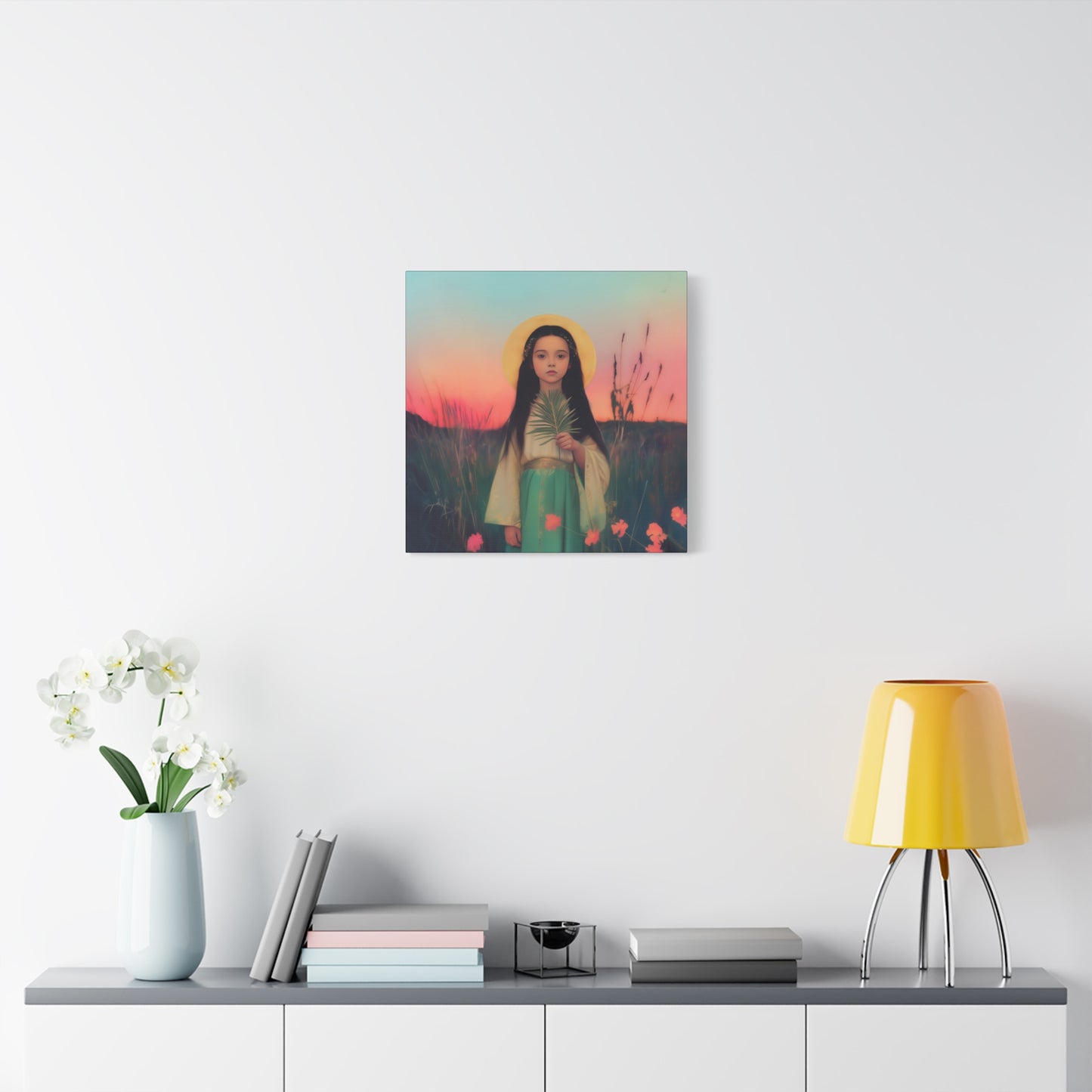 Saint Charity - Multiple Sizes - Catholic Home art - Museum Wrapped Canvas - Sanctified Souls Print - Martyr Saint