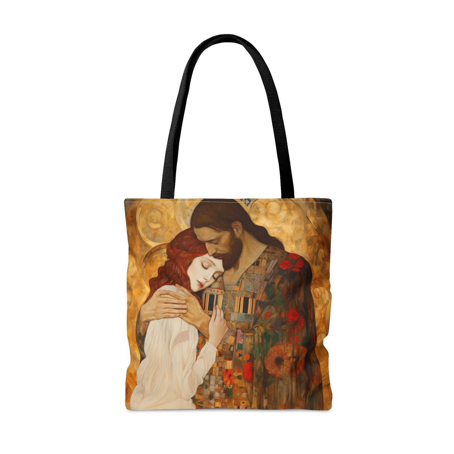 Christ Embracing Mary Magdalene Tote Bag - Catholic faith inspired carry-all purse - day to day bag - Bible Bag