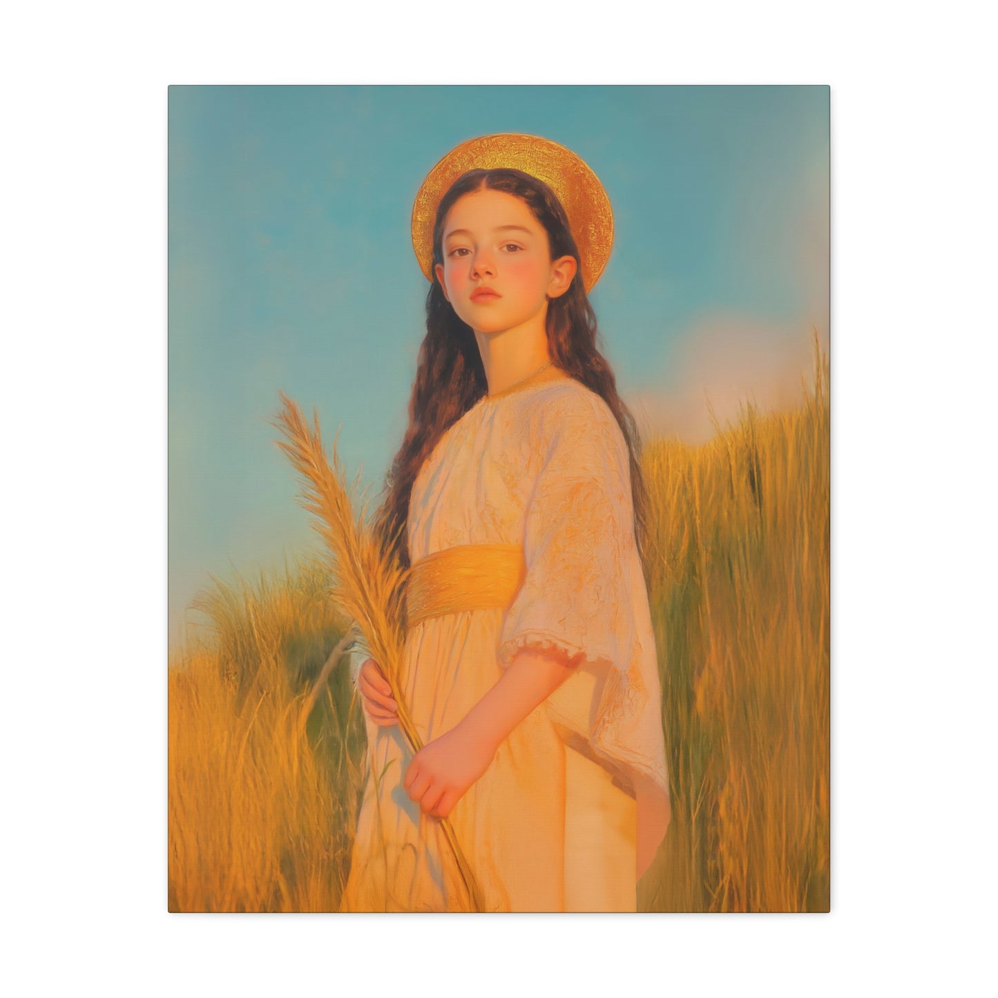 Saint Faith - Multiple Sizes - Catholic Home art - Museum Wrapped Canvas - Sanctified Souls Print - Martyr Saint
