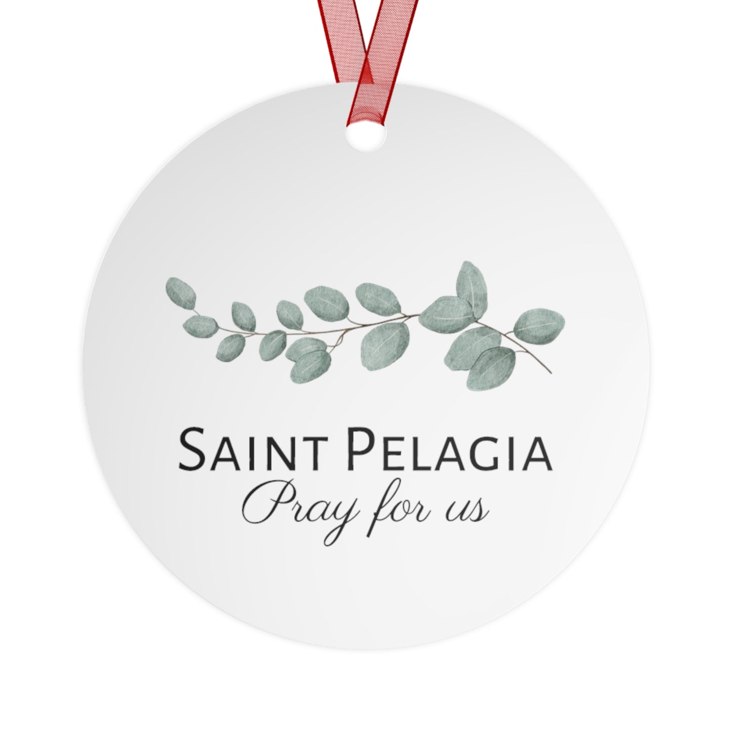 Saint Pelagia - Religious Holiday Christmas Ornament and Keepsake - Double sided Keepsake Religious Ornament