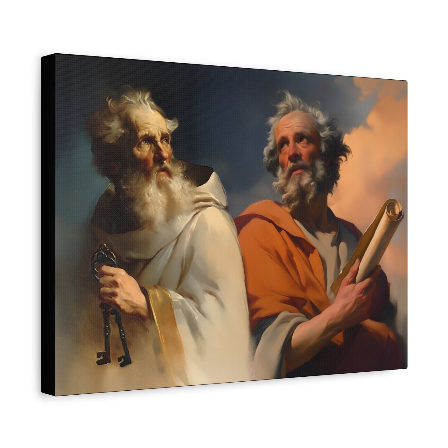 Saint Peter and Saint Paul - Museum Wrapped Canvas - Print - Religious Art for your Home - Christian print