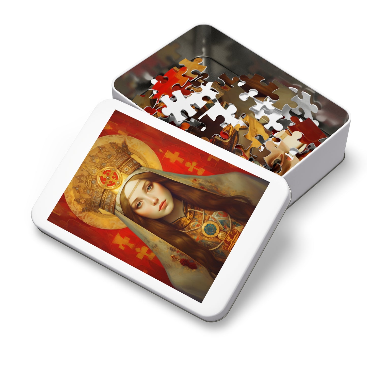 Saint Alexandra - Puzzle and Keepsake Tin - Jigsaw Puzzle (30, 110, 252, 500,1000-Piece) - Religious Puzzle