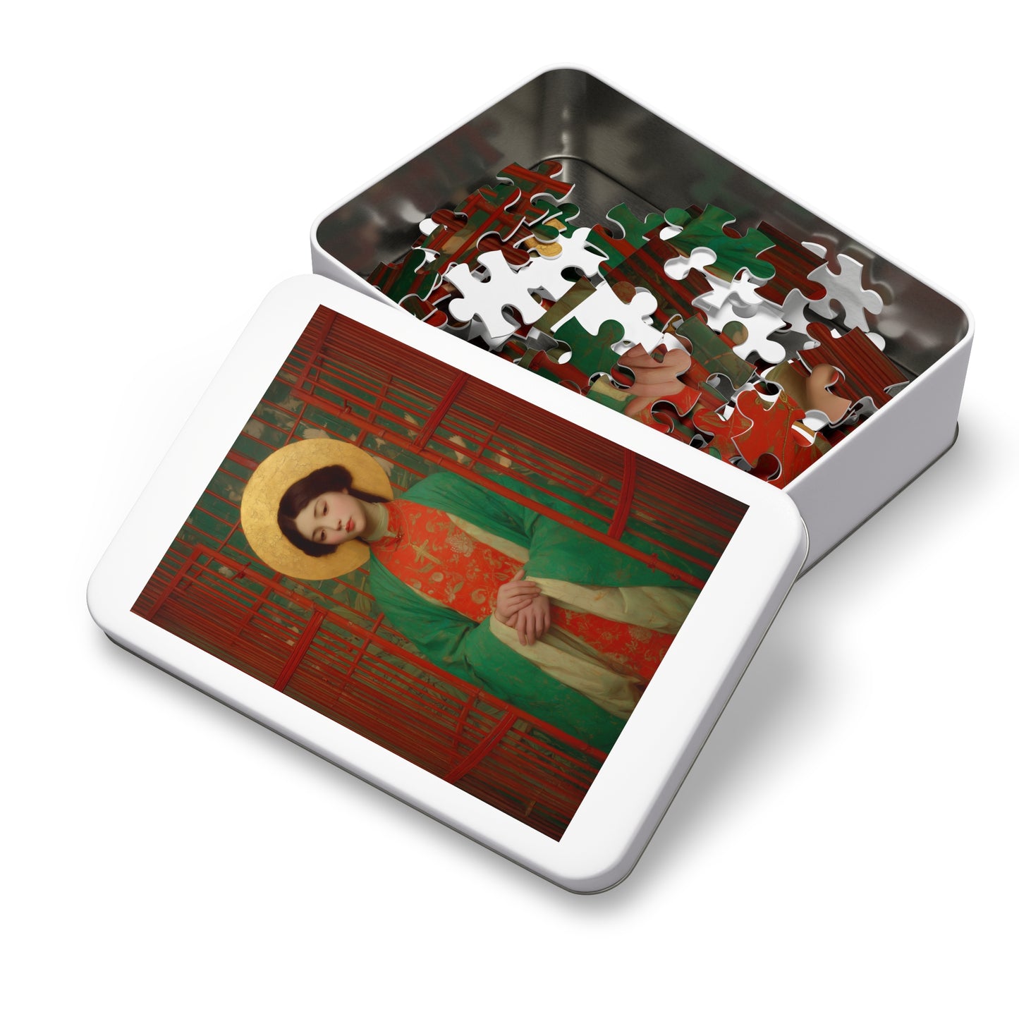 Saint Agnes Tsao Kou Ying - Puzzle and Keepsake Tin - Religious Jigsaw Puzzle (30, 110, 252, 500,1000) - Gift for Catholic Families